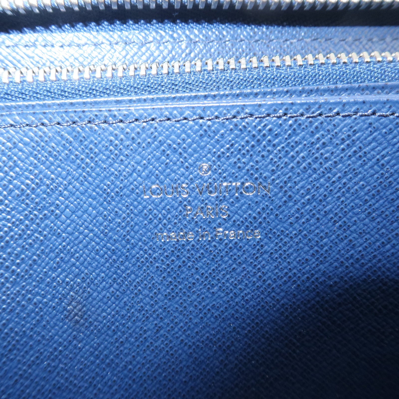 Louis Vuitton Epi leather Zippy Long Wallet Andigo Blue M61873 Used