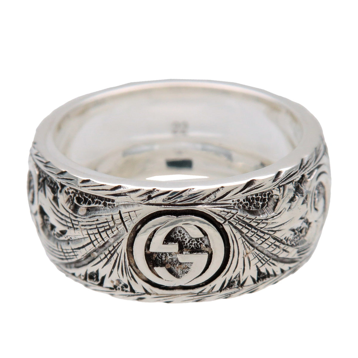 GUCCI Tiger Head Ring SV925 Silver #22 US9.5 EU61HK21.5