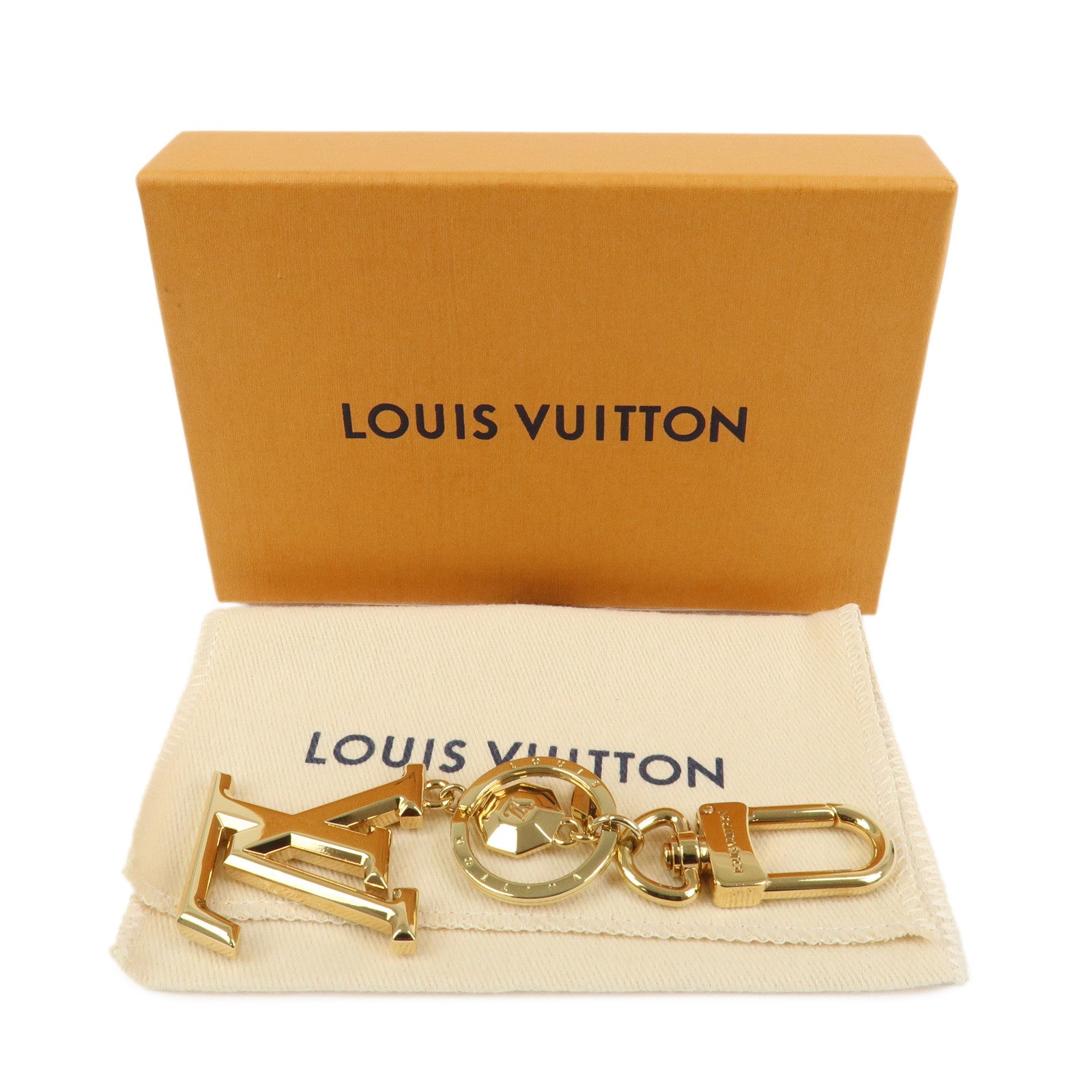 Louis Vuitton Porte Cles LV Facettes Bag Charm Gold M65216