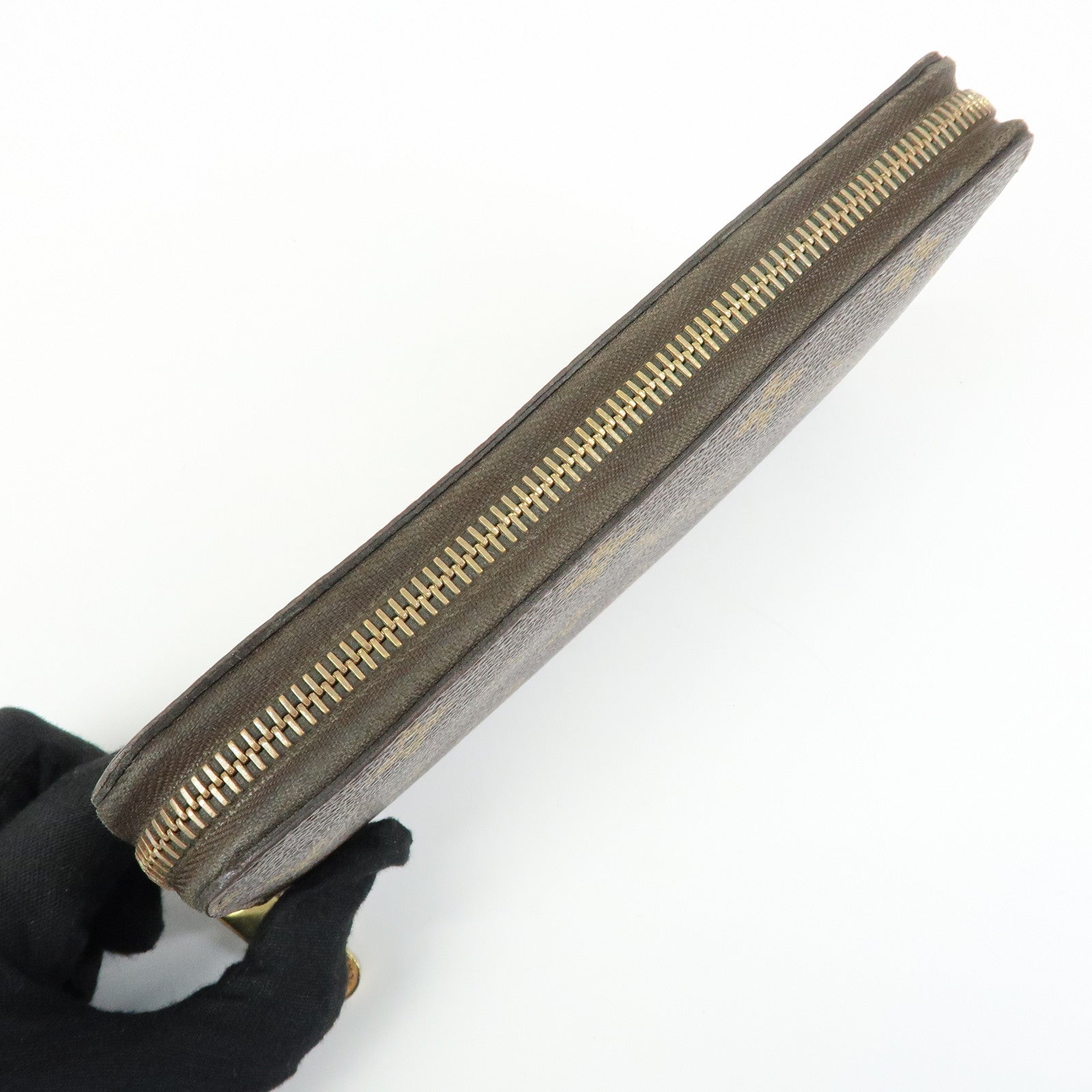 Louis Vuitton Monogram Canvas Zippy Wallet Long Wallet Brown M42616