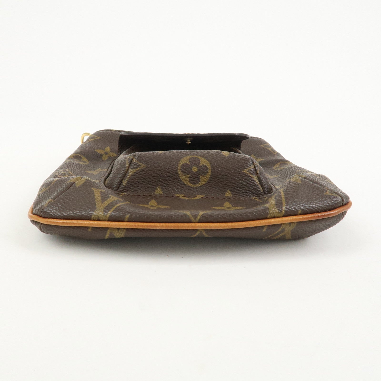 Louis Vuitton Monogram Partition Pouch Wristlet Bag Brown M51901