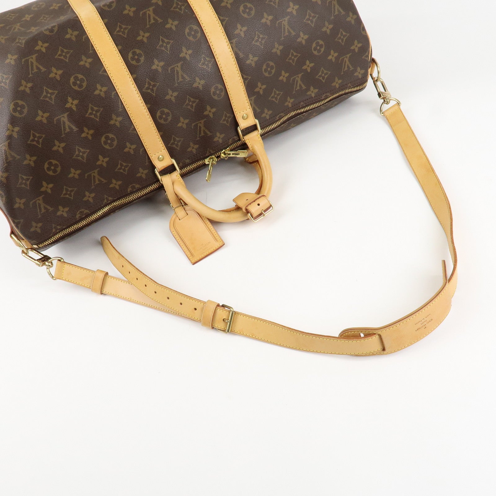 Louis Vuitton Monogram Keep All Bandouliere 55 Boston Bag M41414 Used