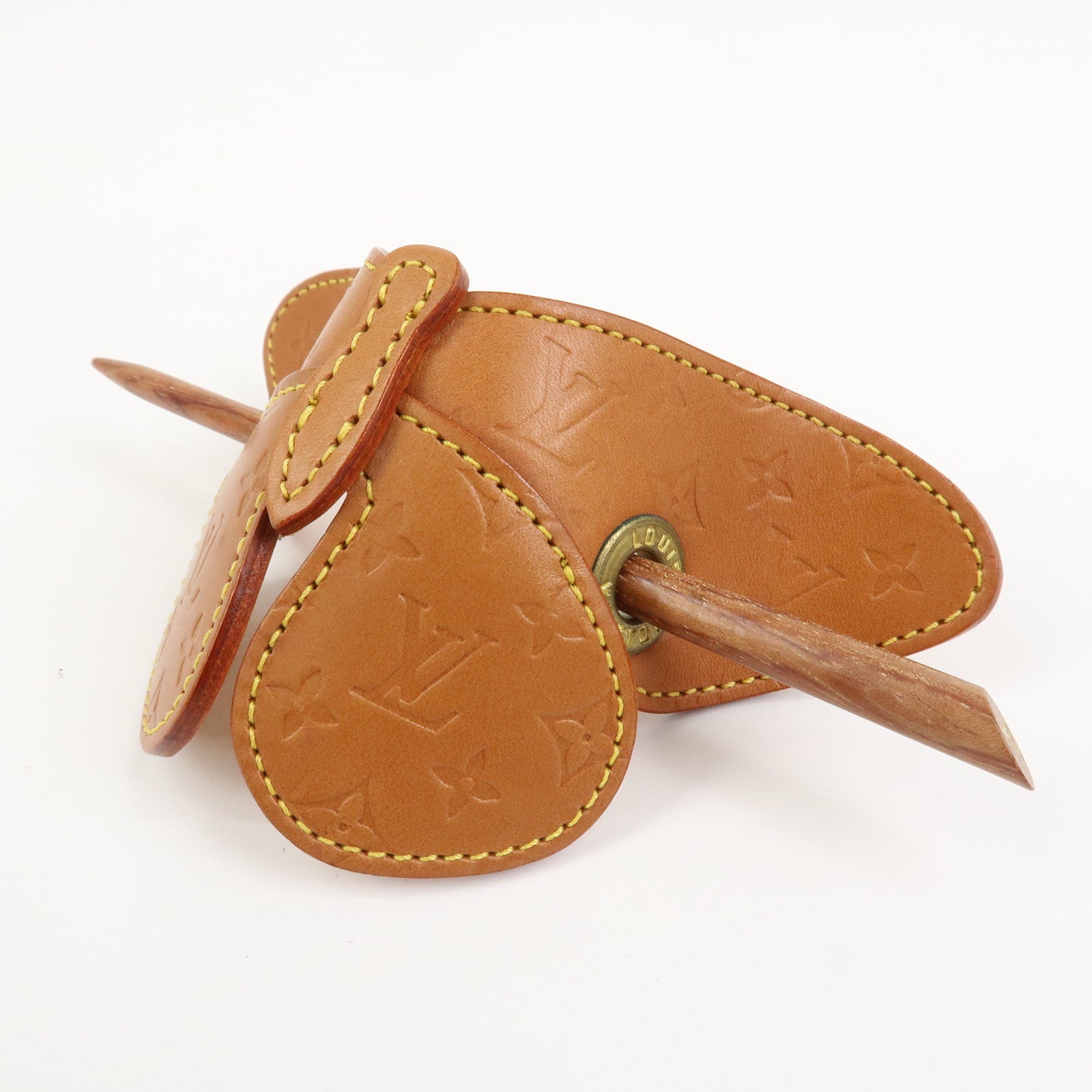 Louis Vuitton Conte de F・・スゥes Butterfly Barrette Hairpin Brown M92265