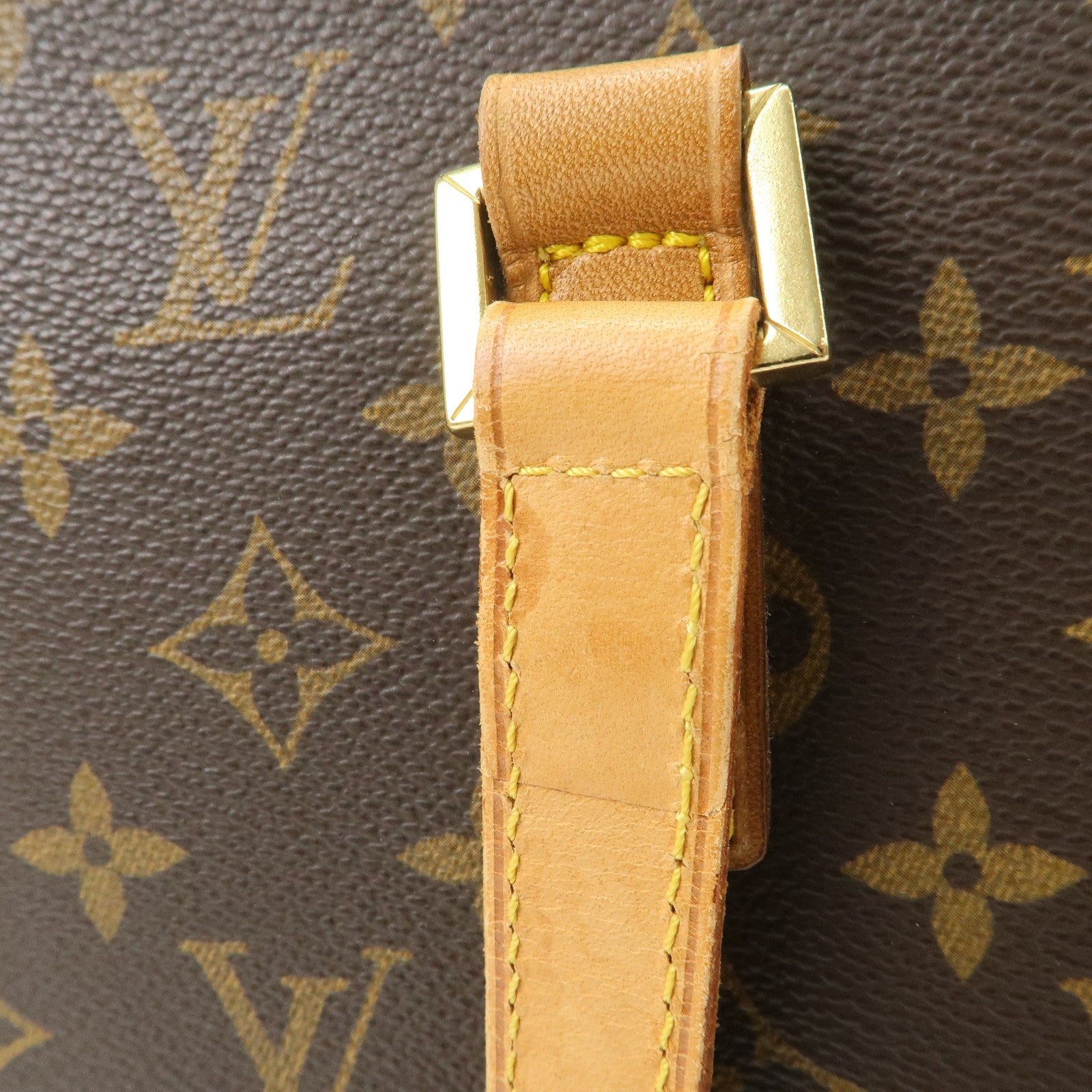 Louis Vuitton Monogram Luco Tote Bag Hand Bag Brown M51155 Used