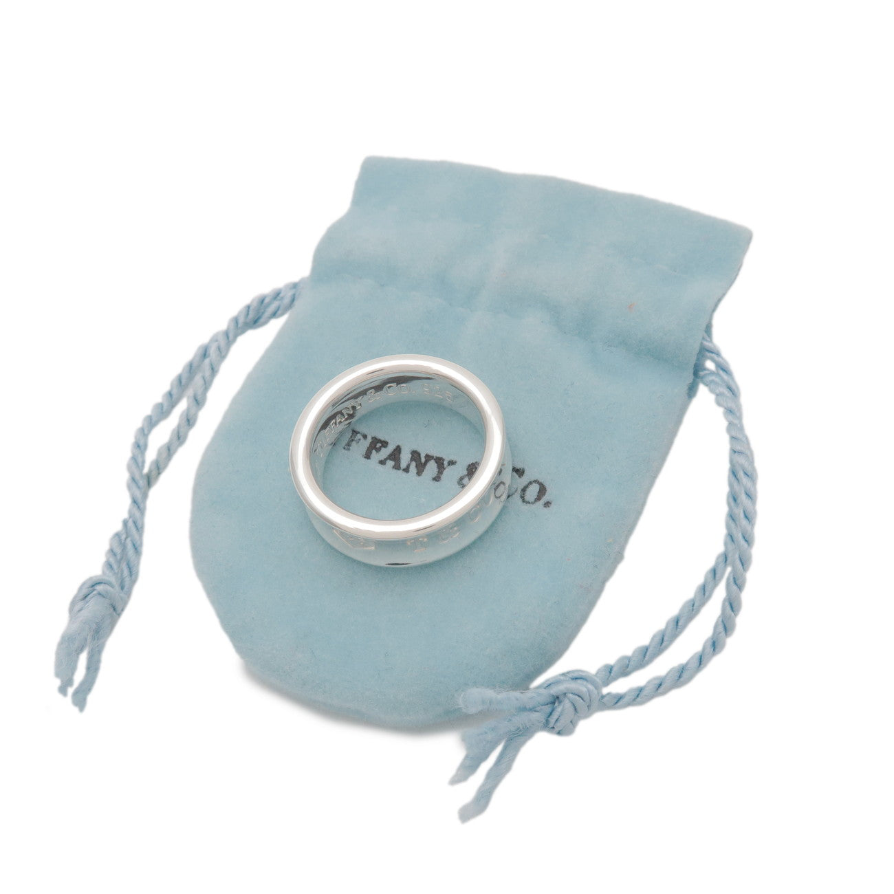 Tiffany & Co 1837 Narrow Ring SV925 Silver US7 EU54 HK15