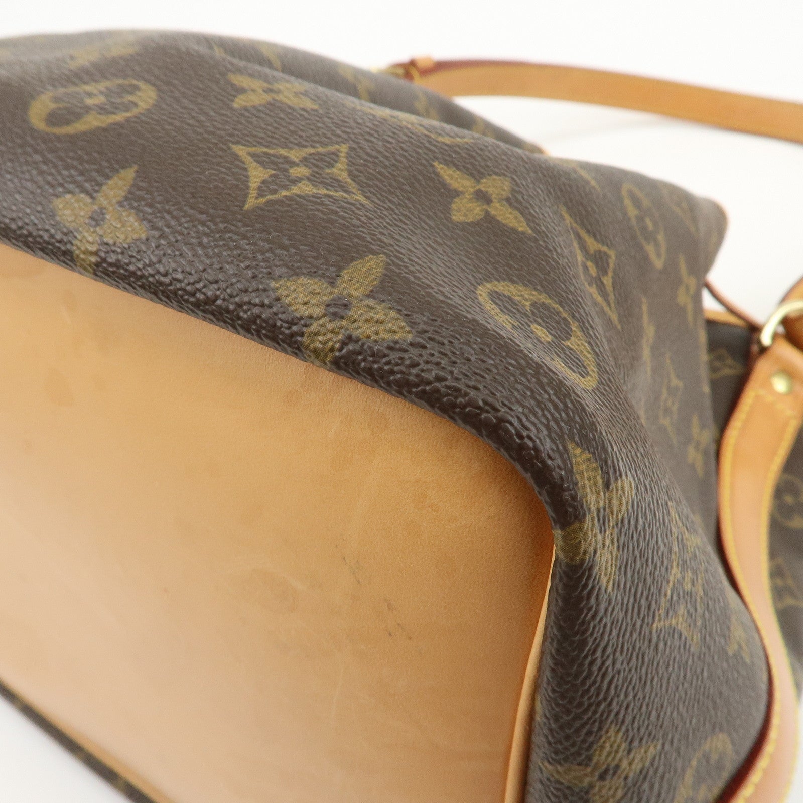 Louis Vuitton Monogram Petit Noe Shoulder Bag Brown M42226