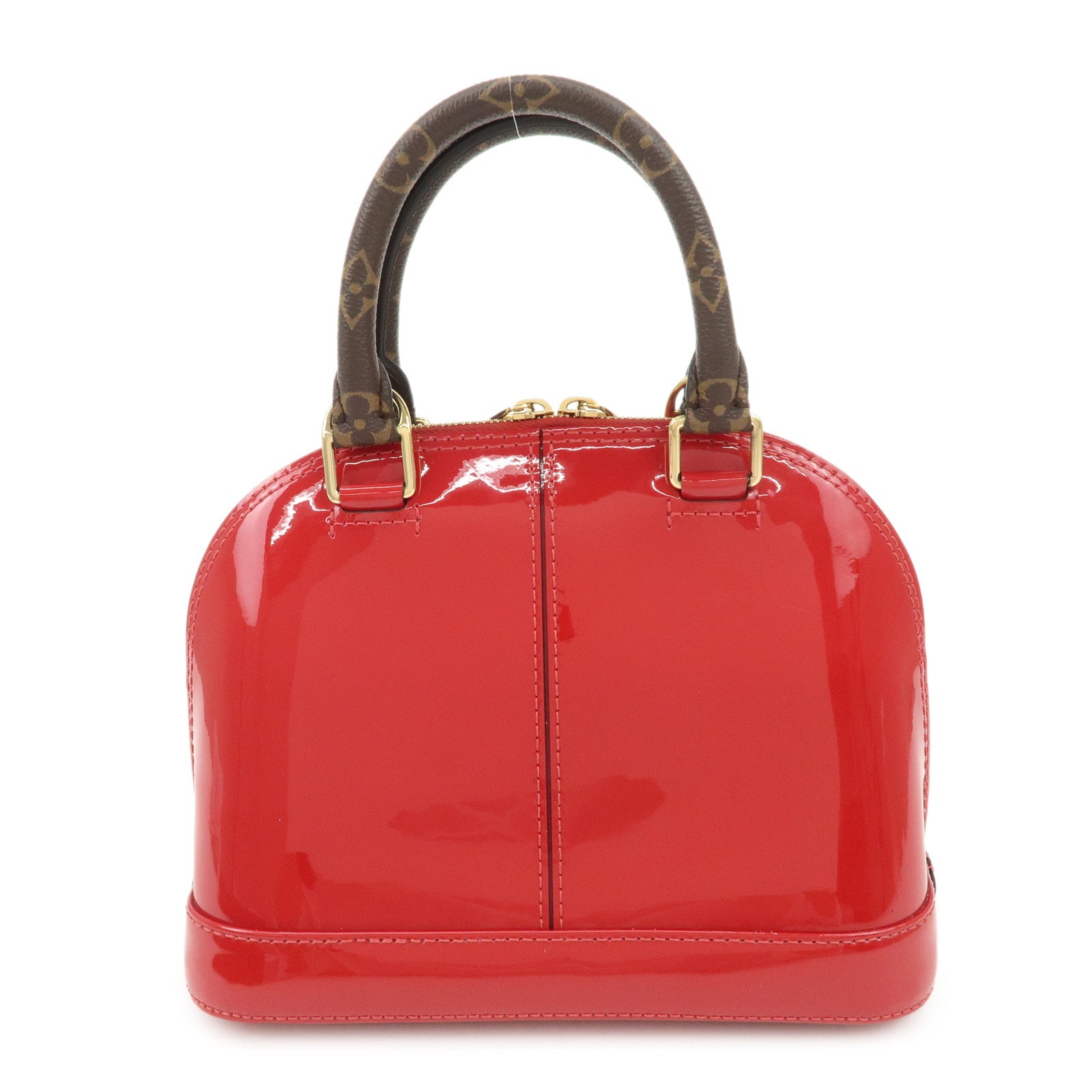 Louis Vuitton Vernis Alma BB Miroir 2Way Bag Hand Bag M52498