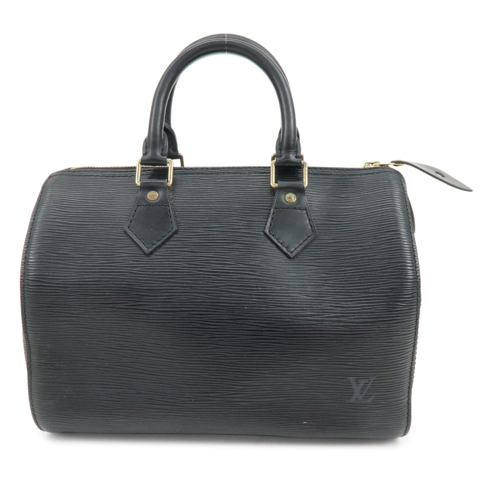 Louis Vuitton Epi Speedy 25 Leather Hand Bag Boston Bag Noir M59032