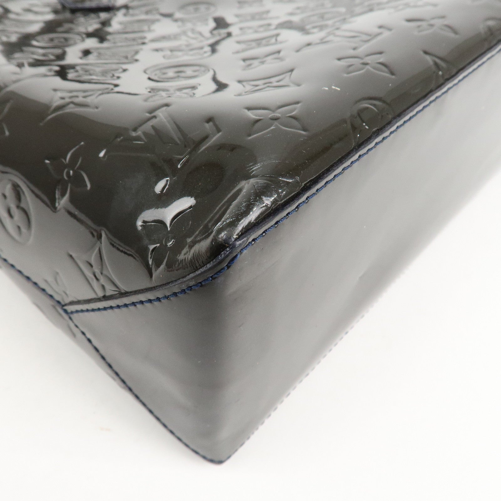 Louis Vuitton Monogram Vernis Leather Wilshire MM Hand Bag M91439