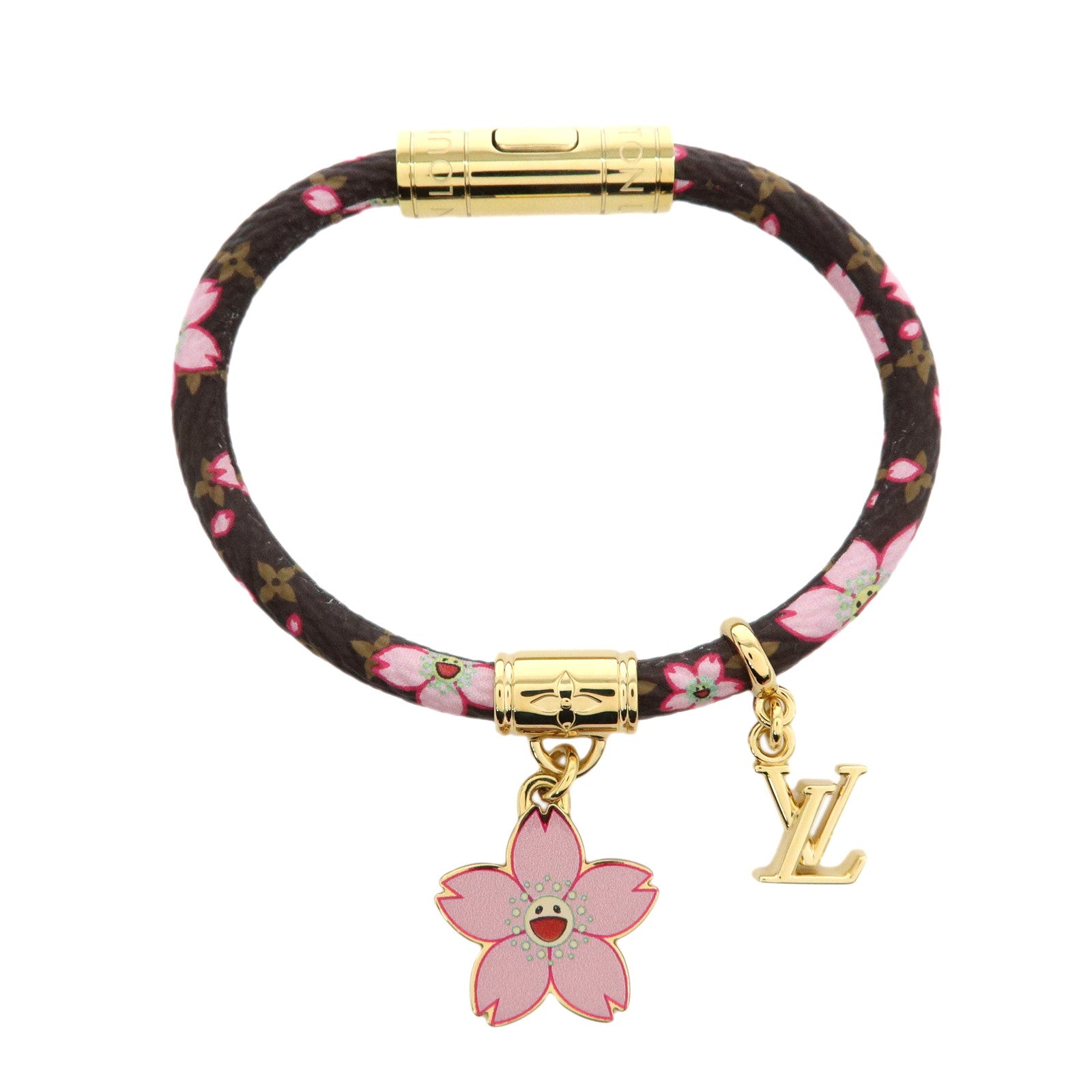 Louis Vuitton LVxTM Monogram Cherry Blossom Bracelet Brown M8978F