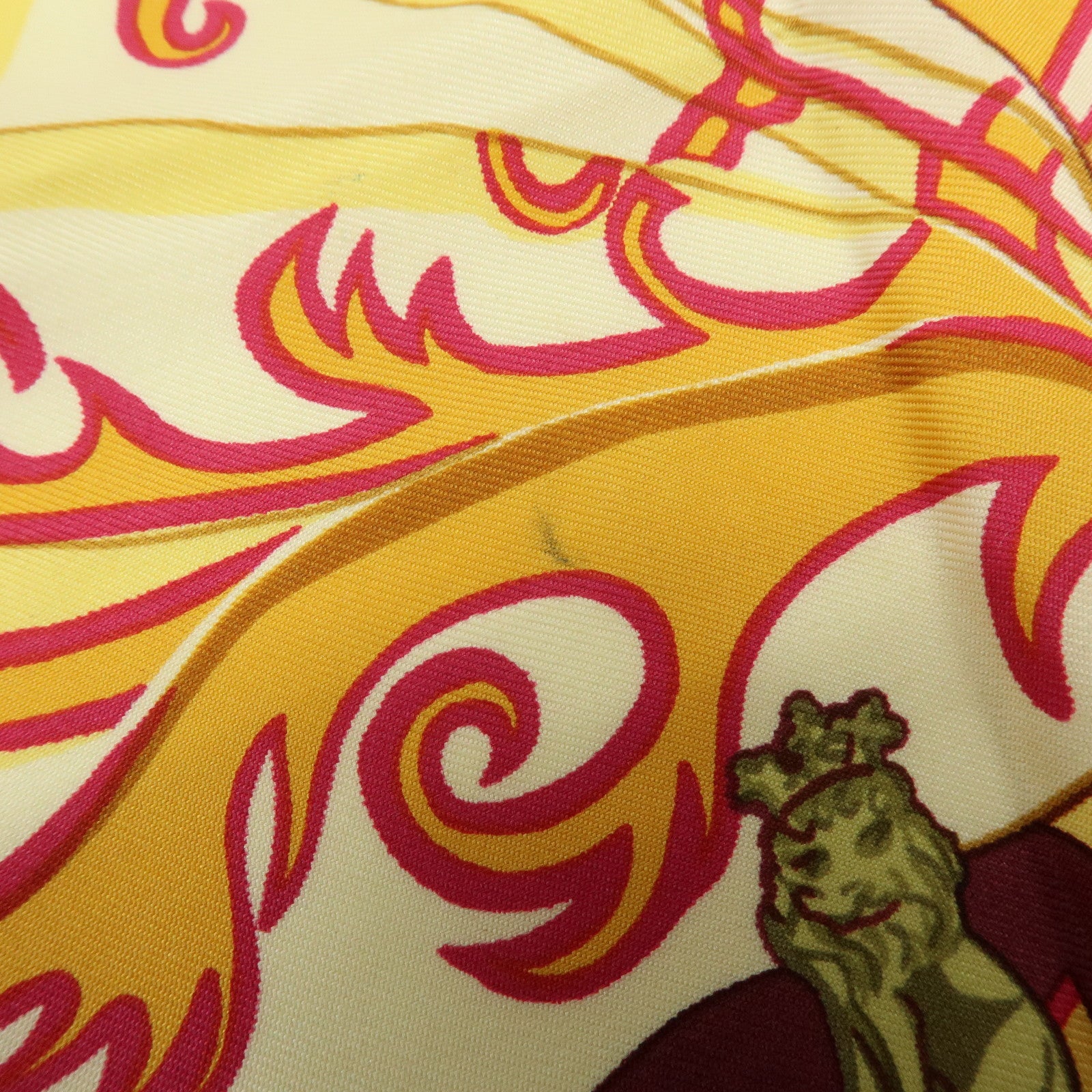 HERMES Carre 90 Set of 2 Silk 100% Scarf Bordeaux Beige