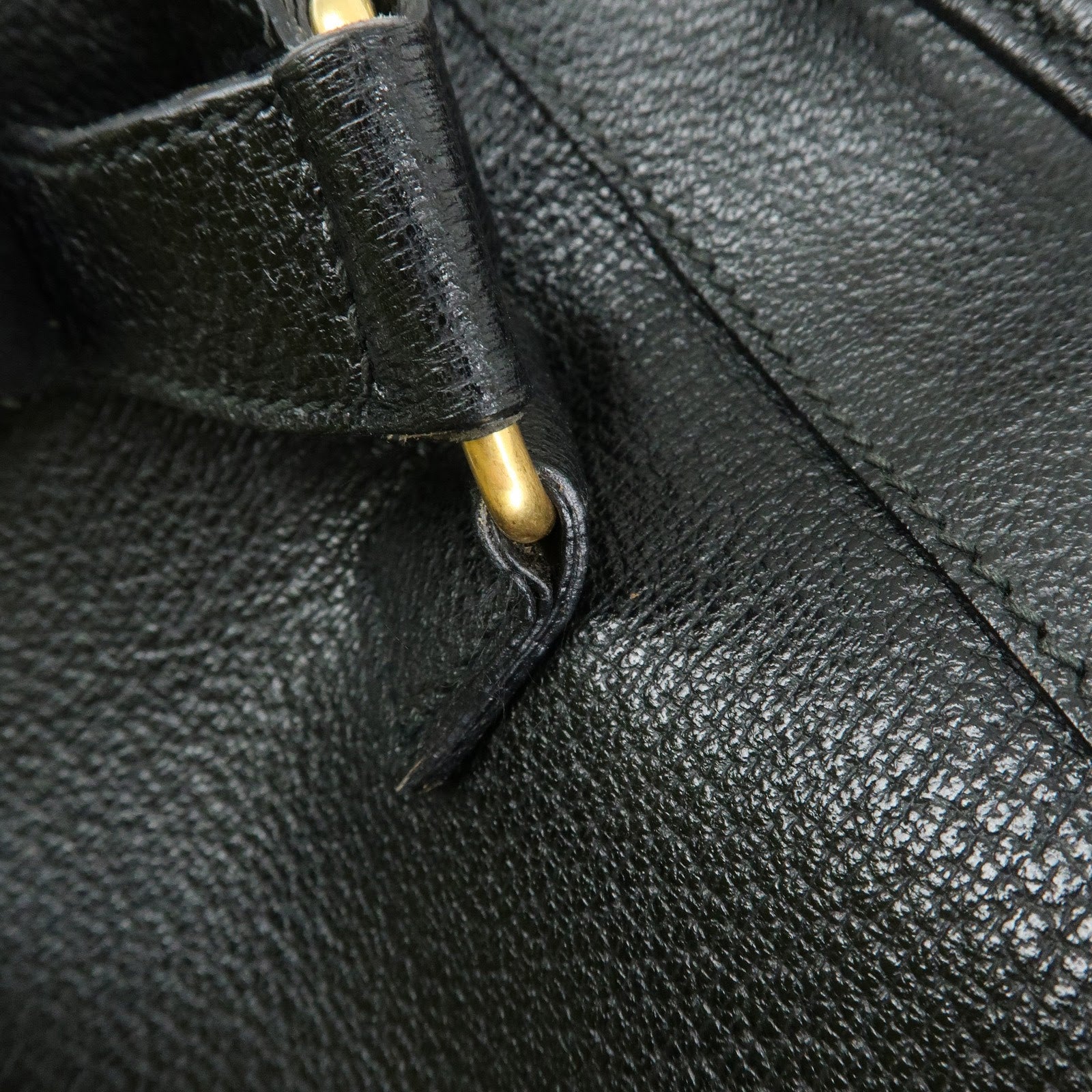 GUCCI Bamboo Suede Leather Backpack Rucksuck Black 003・2855・0043・0