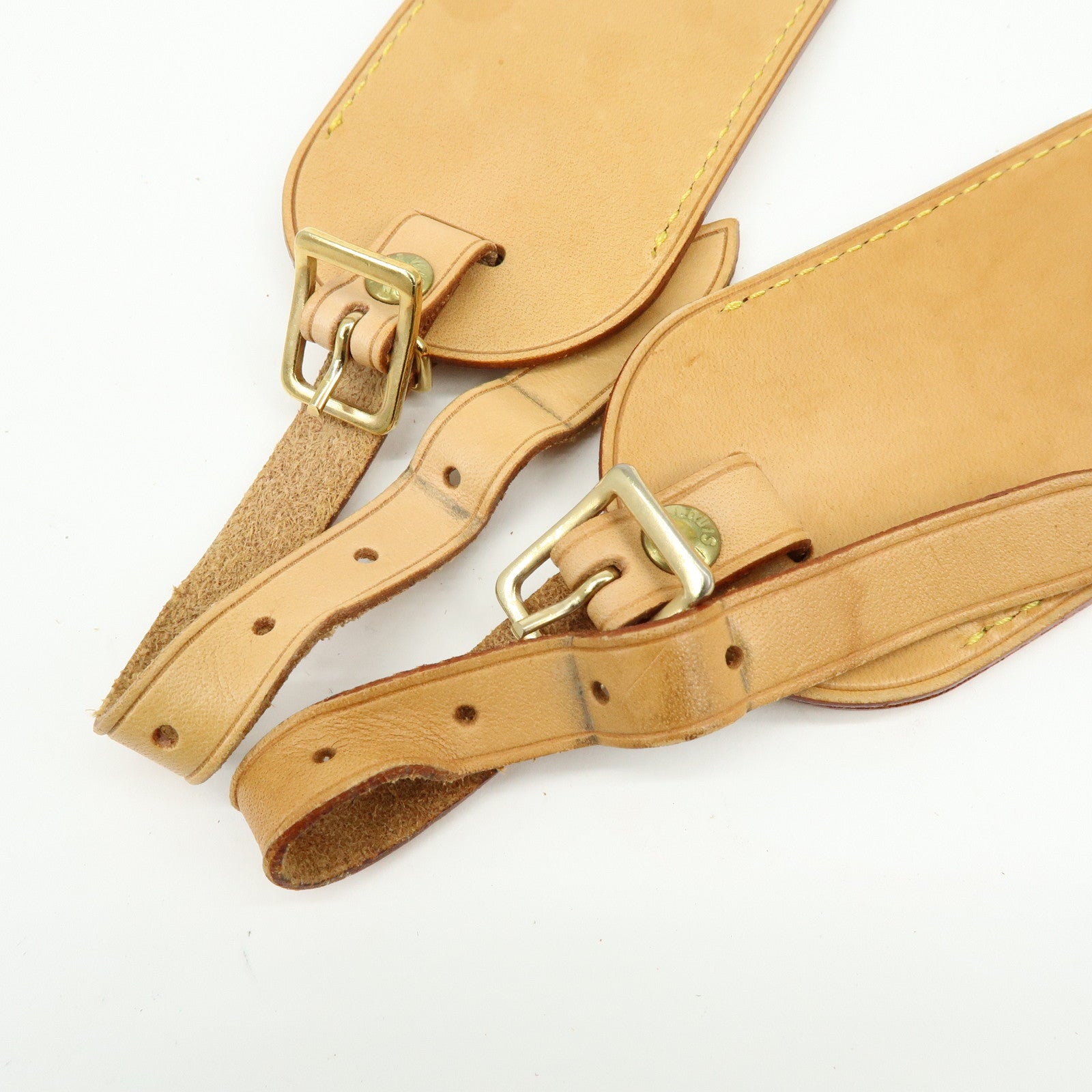 Louis Vuitton Set of 10 Leather Name Tag & Poignet Natural