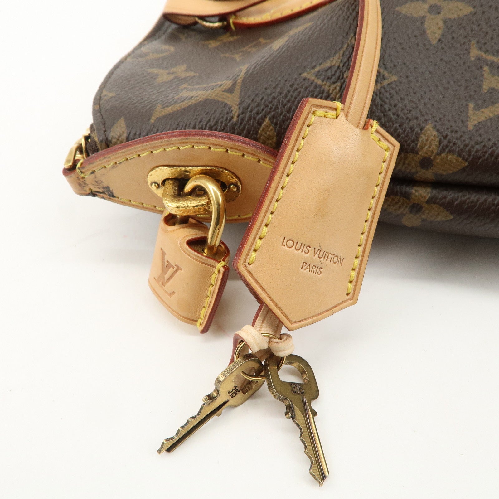 Louis Vuitton Monogram LockIt Chain 2013 Limited Hand Bag M40989