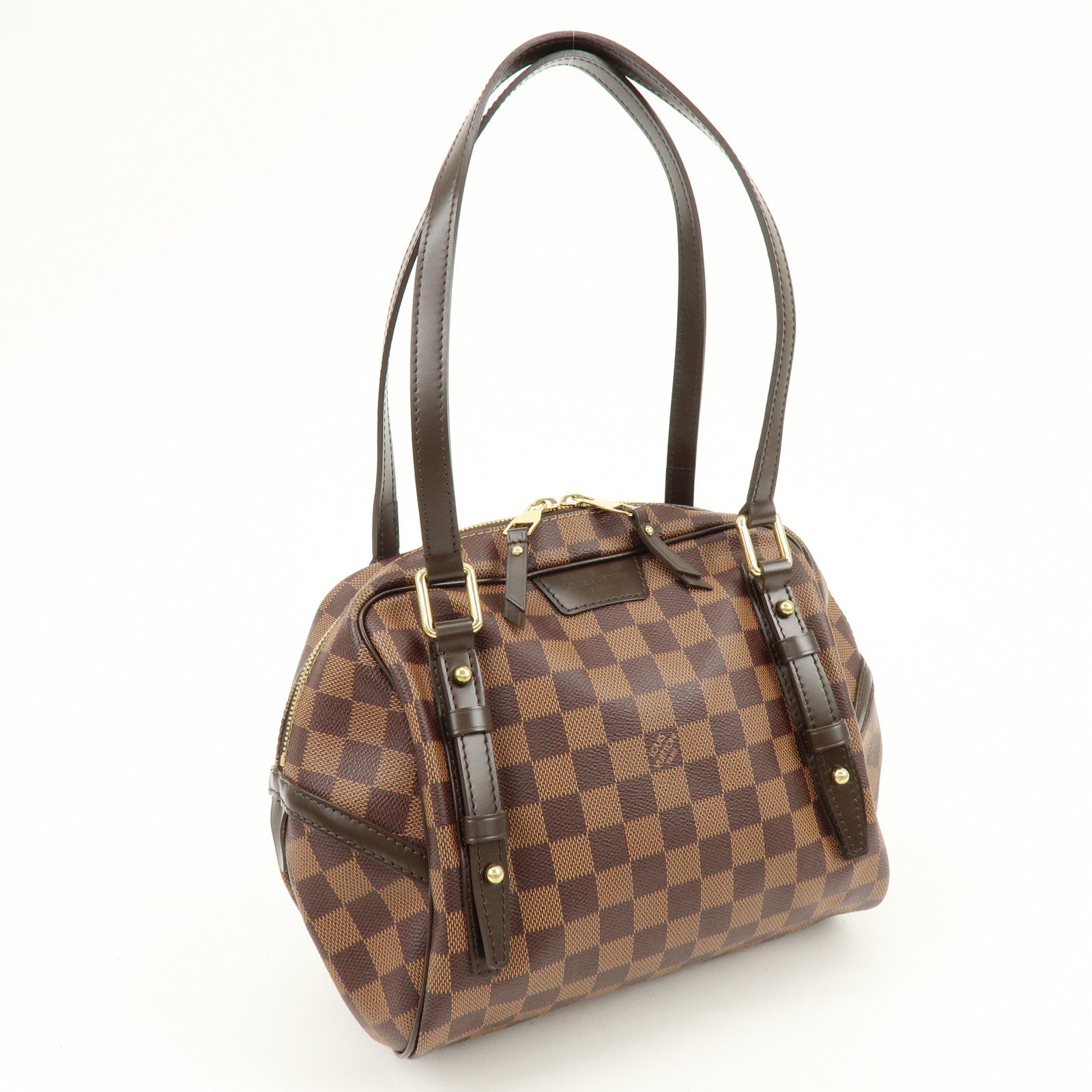 Louis Vuitton Damier Ebene Rivington PM Shoulder Hand Bag N41157