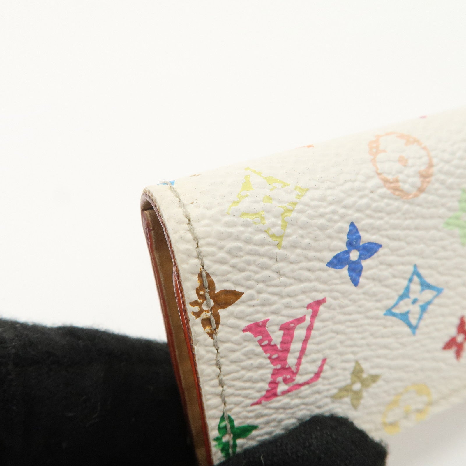 Louis Vuitton Monogram Multicolor Multiclés 4 Key Case Blanc M60043 Used