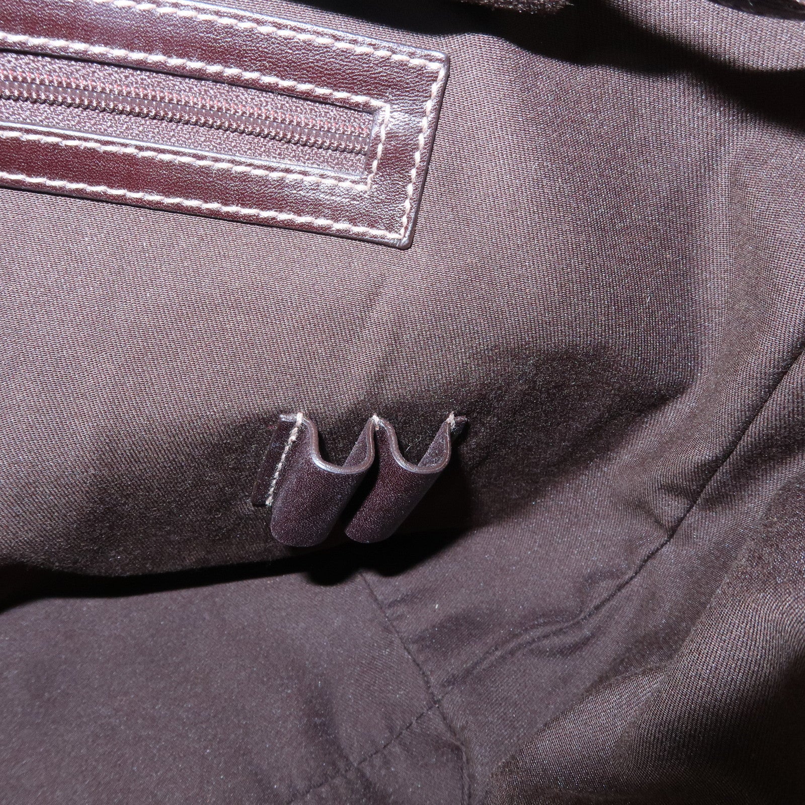 GUCCI GG Canvas Leather Tote Bag Hand Bag Brown Beige 145993