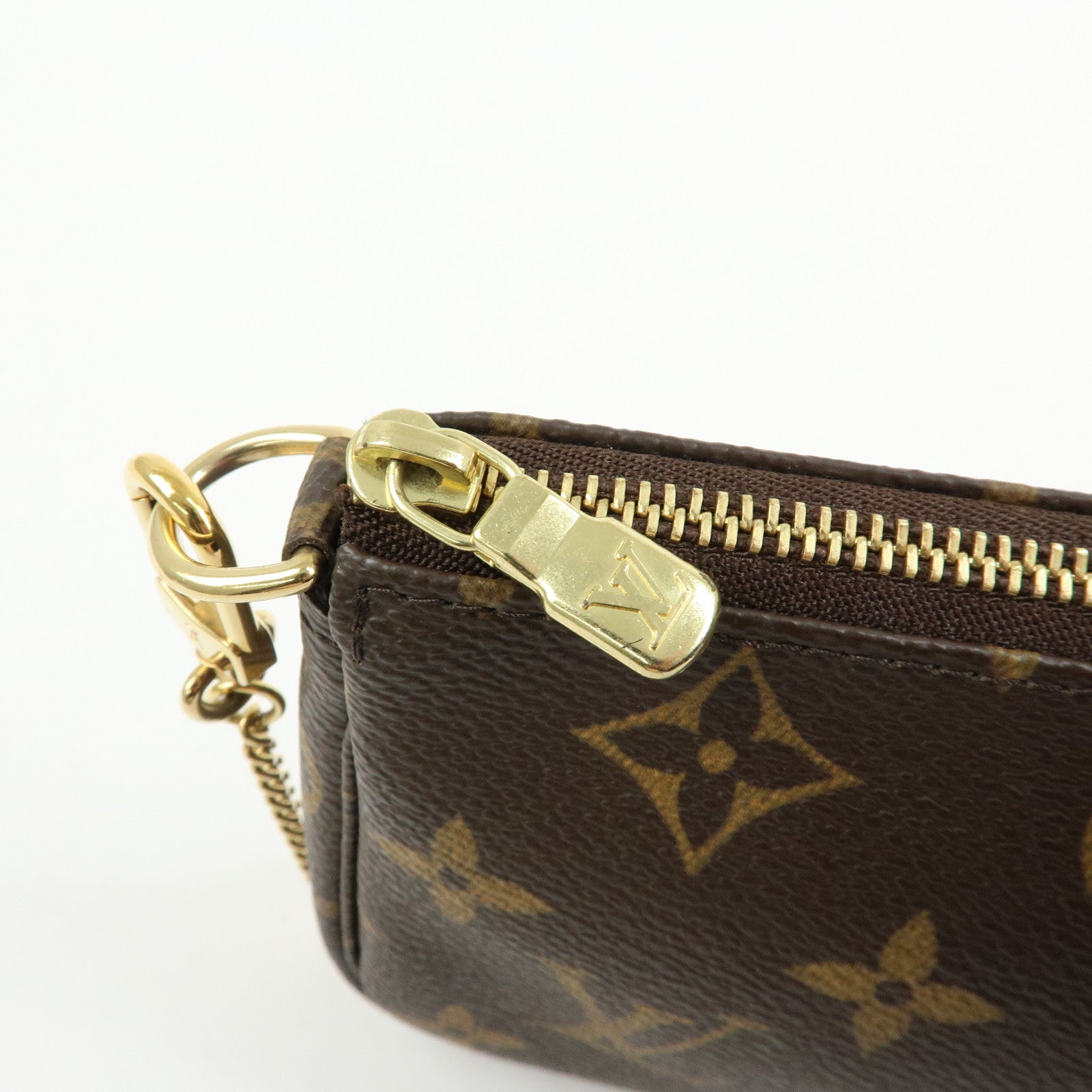 Louis Vuitton Monogram Mini Pochette Accessoires Hand Bag M58009