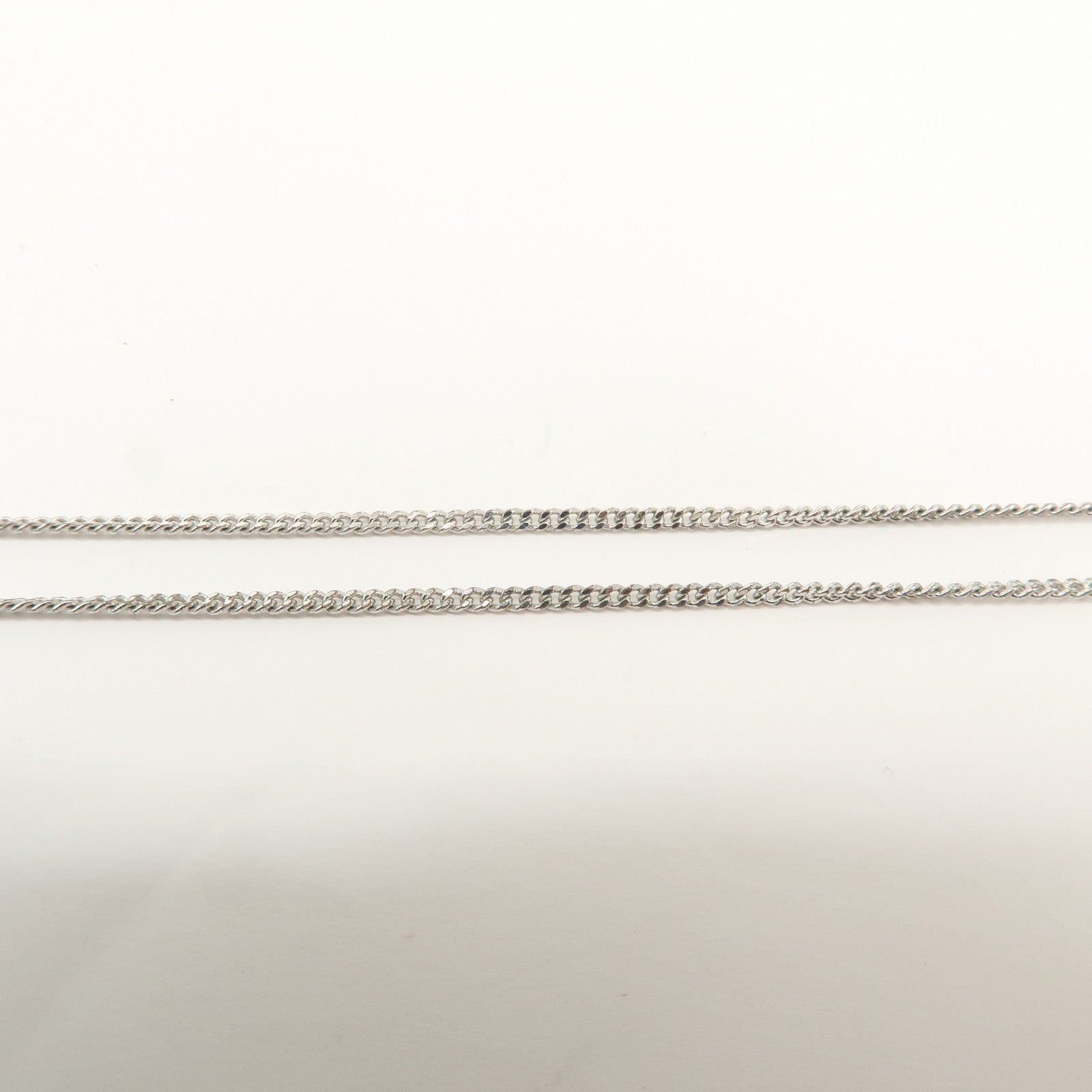 Christian Dior Logo Metal Rhinestone Necklace Silver