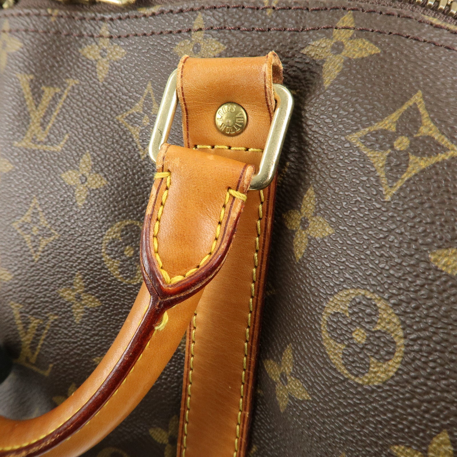 Louis Vuitton Monogram Keep All 60 Boston Bag Brown M41422 Used