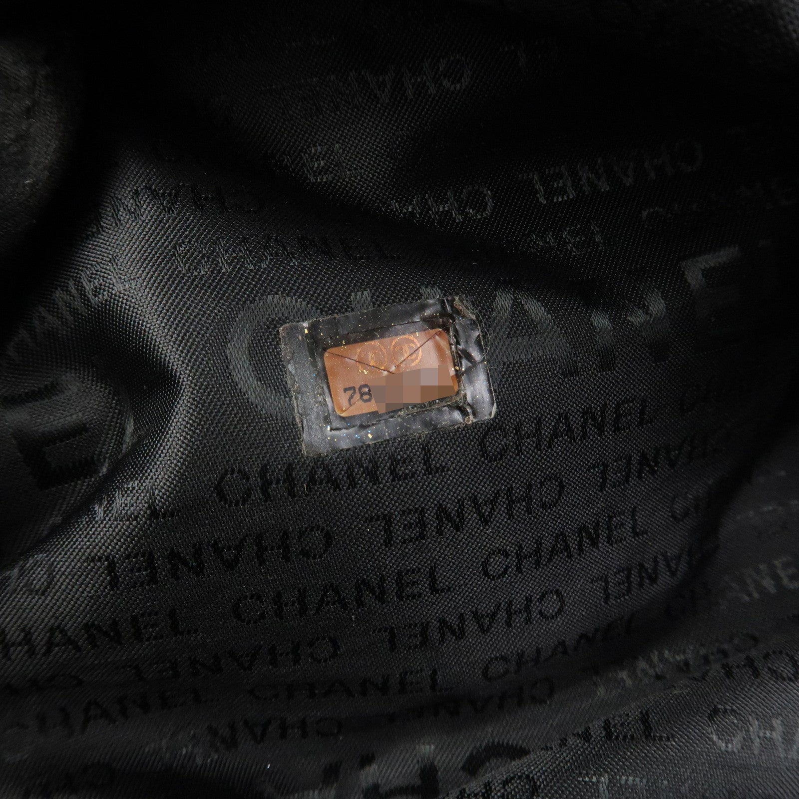 CHANEL COCO Mark Sport Line Nylon Boston Bag Shoulder Bag Black