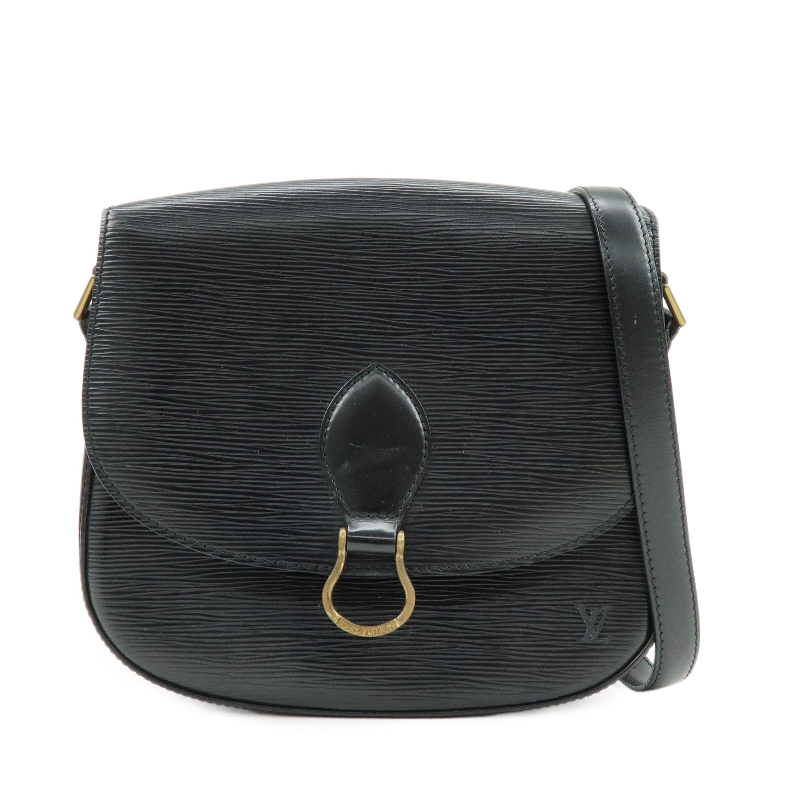Louis Vuitton Epi Saint Cloud Shoulder Bag Black Noir M52192