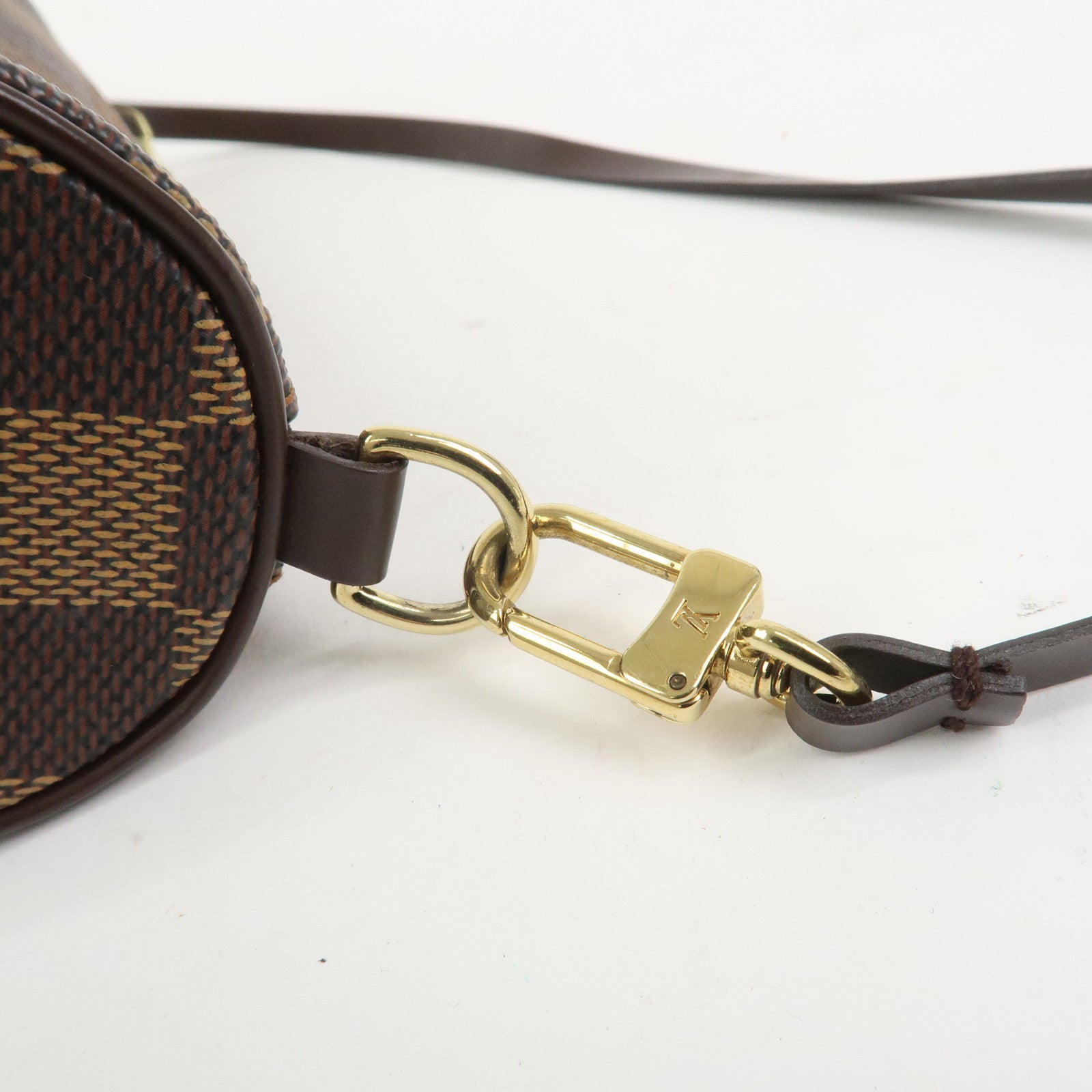 Louis Vuitton Damier Ebene Mini Pouch for Papillon Bag Brown