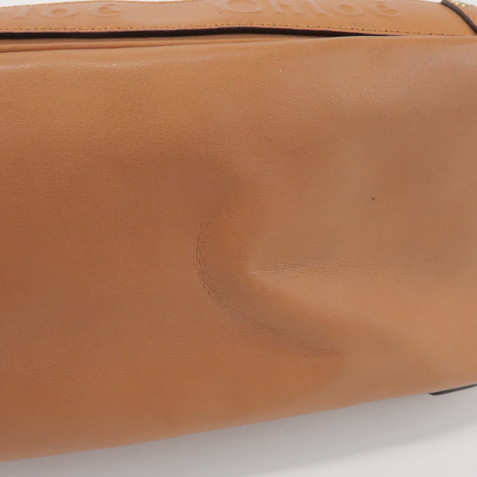 Chloe Eden Leather Tote Bag Shoulder Bag Hand Bag Brown