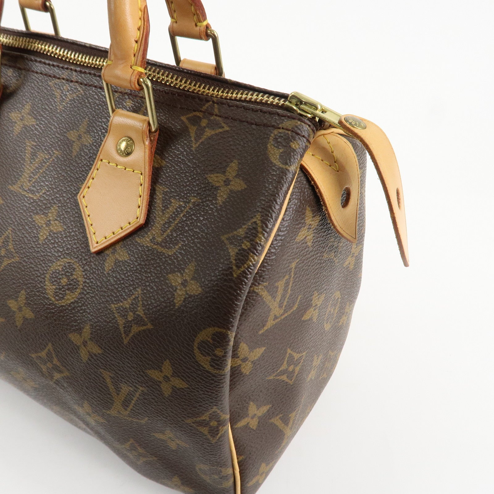 Louis Vuitton Monogram Speedy 25 Hand Bag Boston Bag M41528 Used