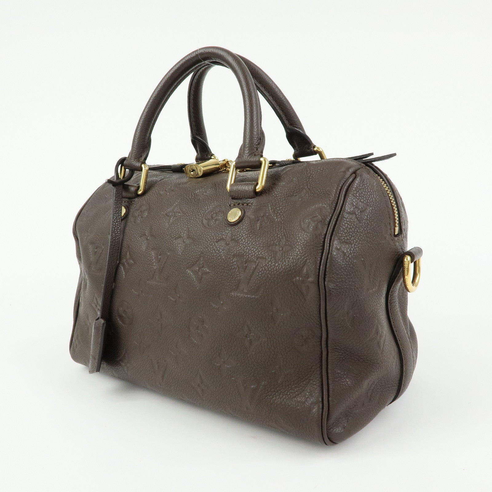 Louis Vuitton Monogram Empreinte Speedy Bandouliere 25 Terre M40761