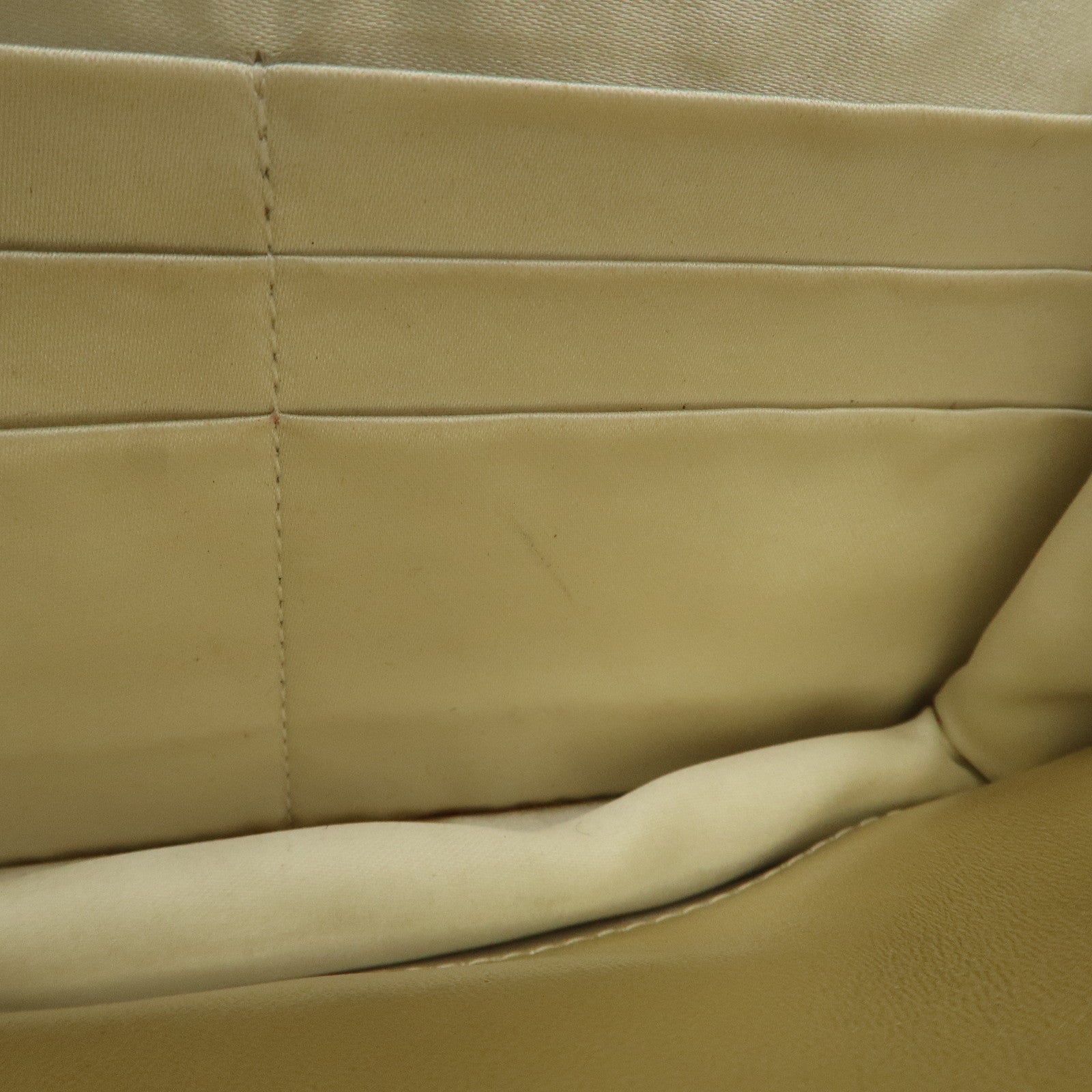 Chanel New Travel Line Nylon Jacquard Leather Chain Wallet Gold A15772 Used