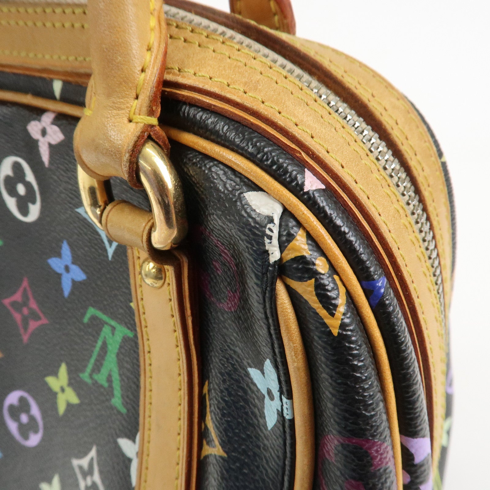 Louis Vuitton Monogram Multicolor Priscilla Hand Bag Noir M40097