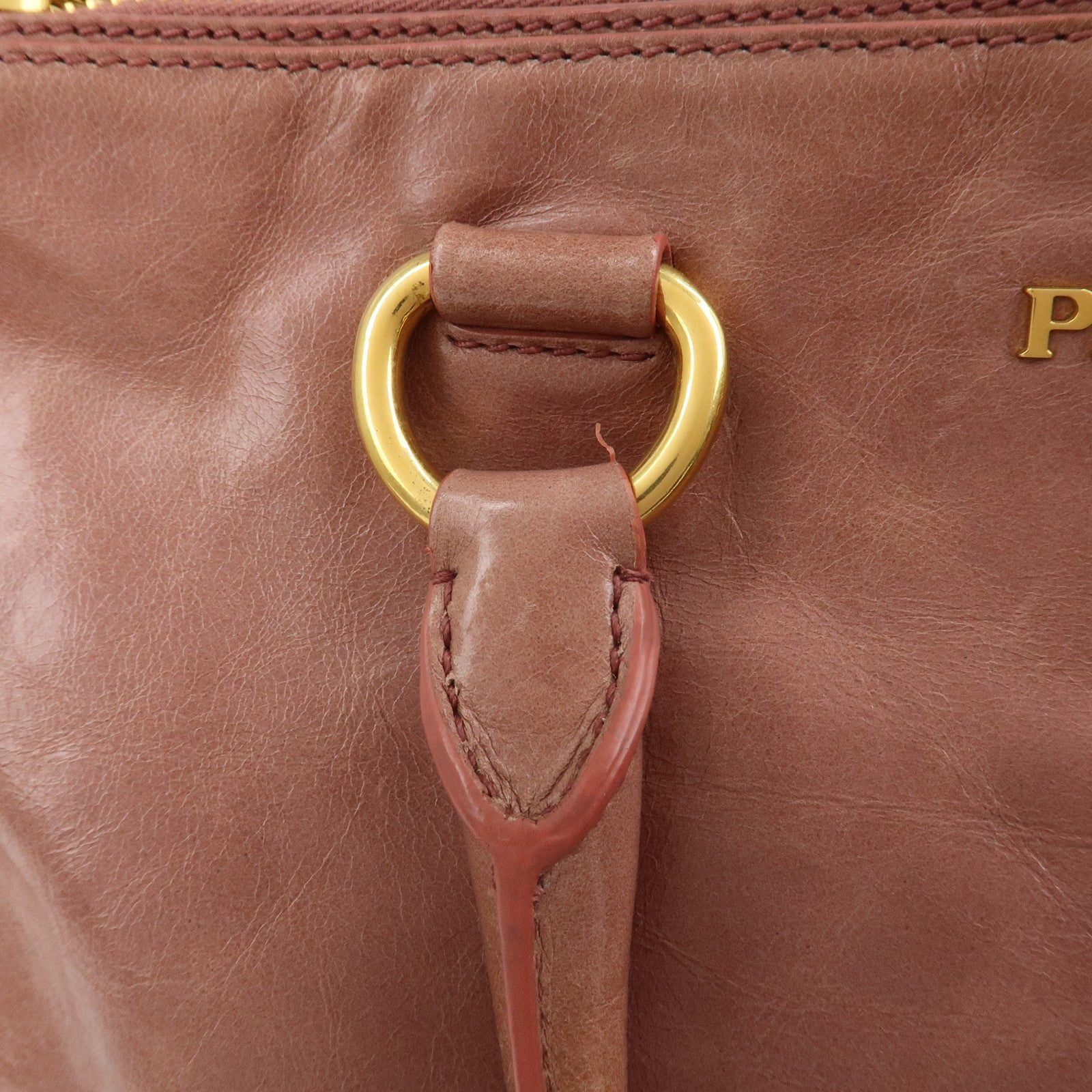 PRADA Leather 2Way Hand Bag Shoulder Bag Pink BN2324