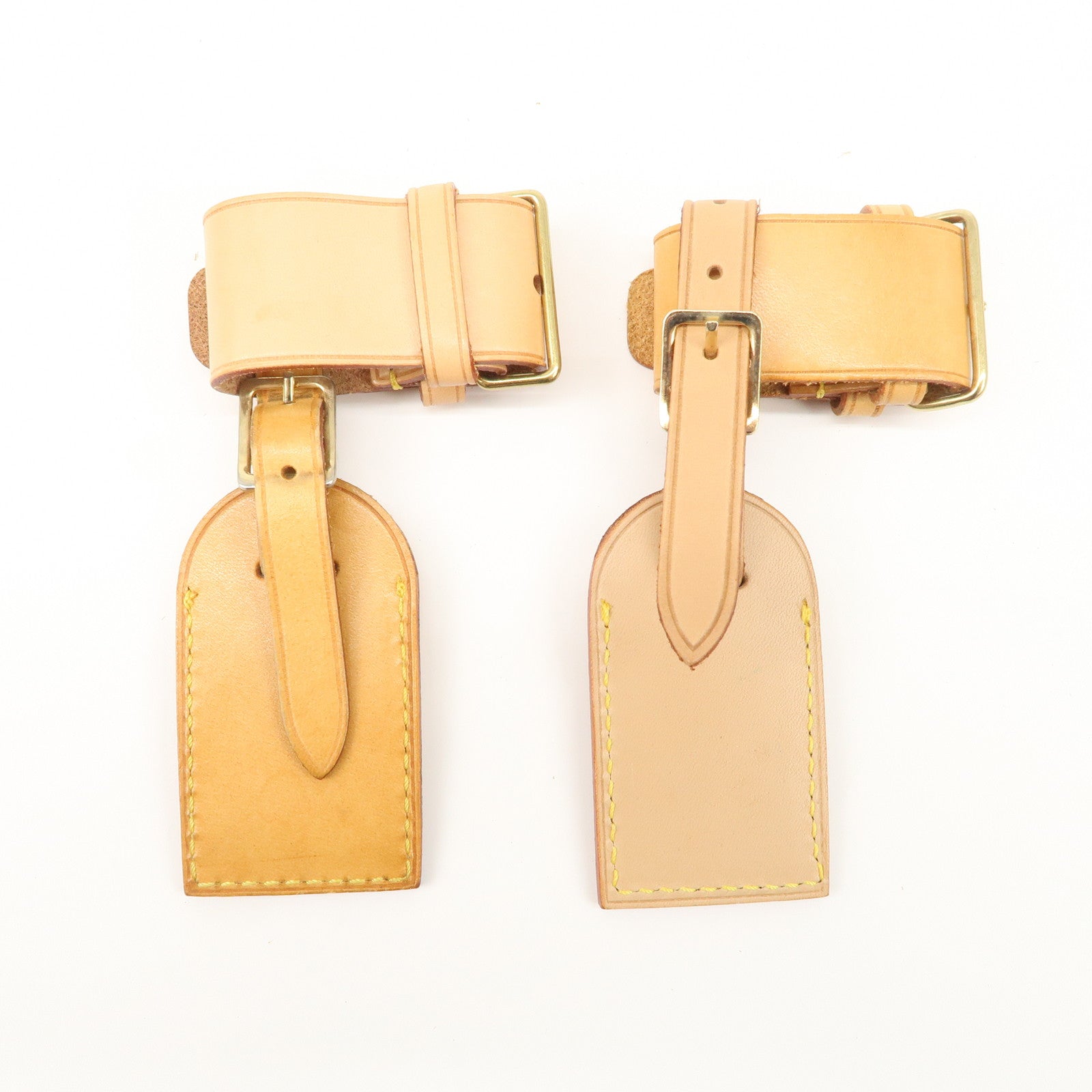 Louis Vuitton Set of 15 Nume Leather Name Tag & Poignet Natural Used