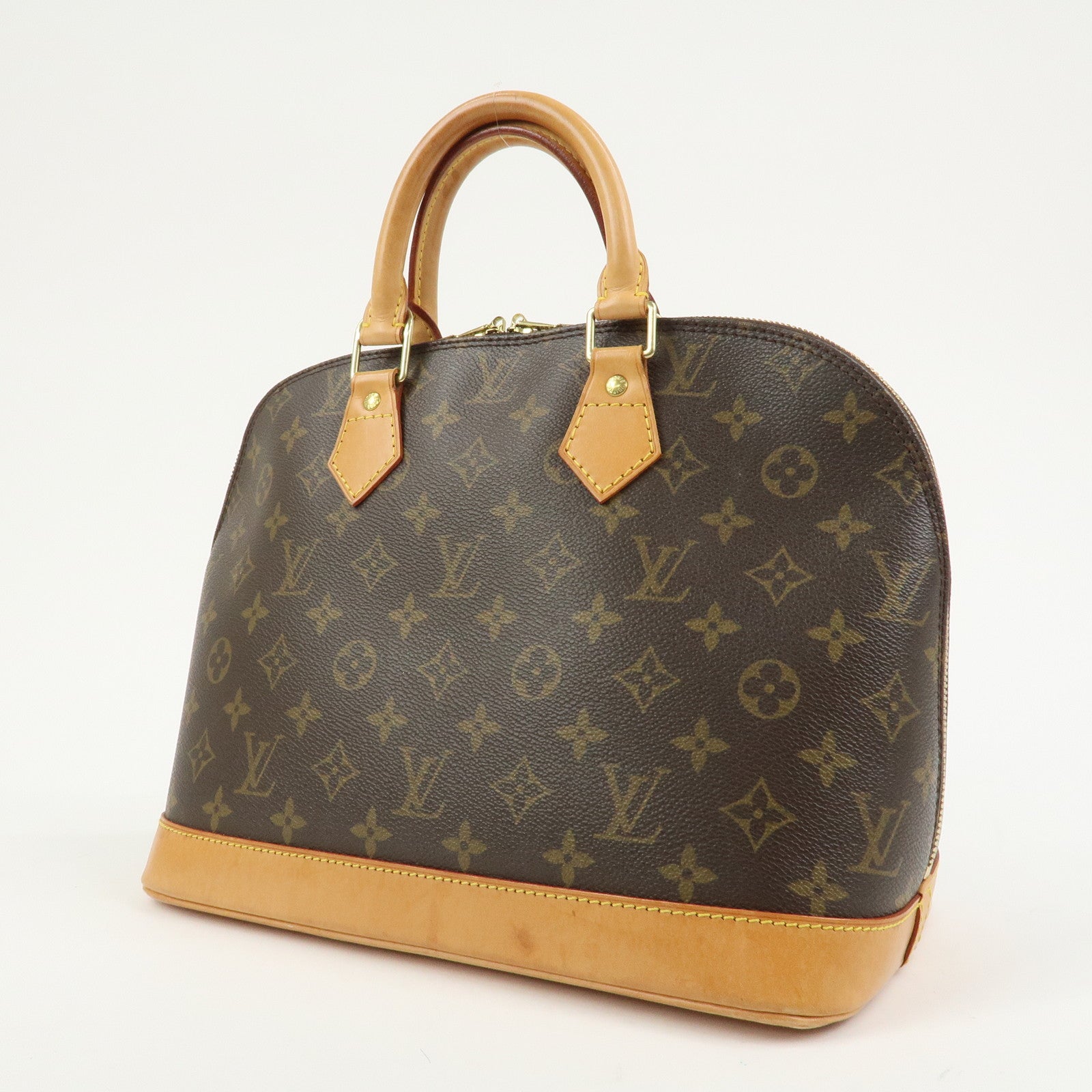 Louis Vuitton Monogram Canvas Alma Hand Bag Brown M51130