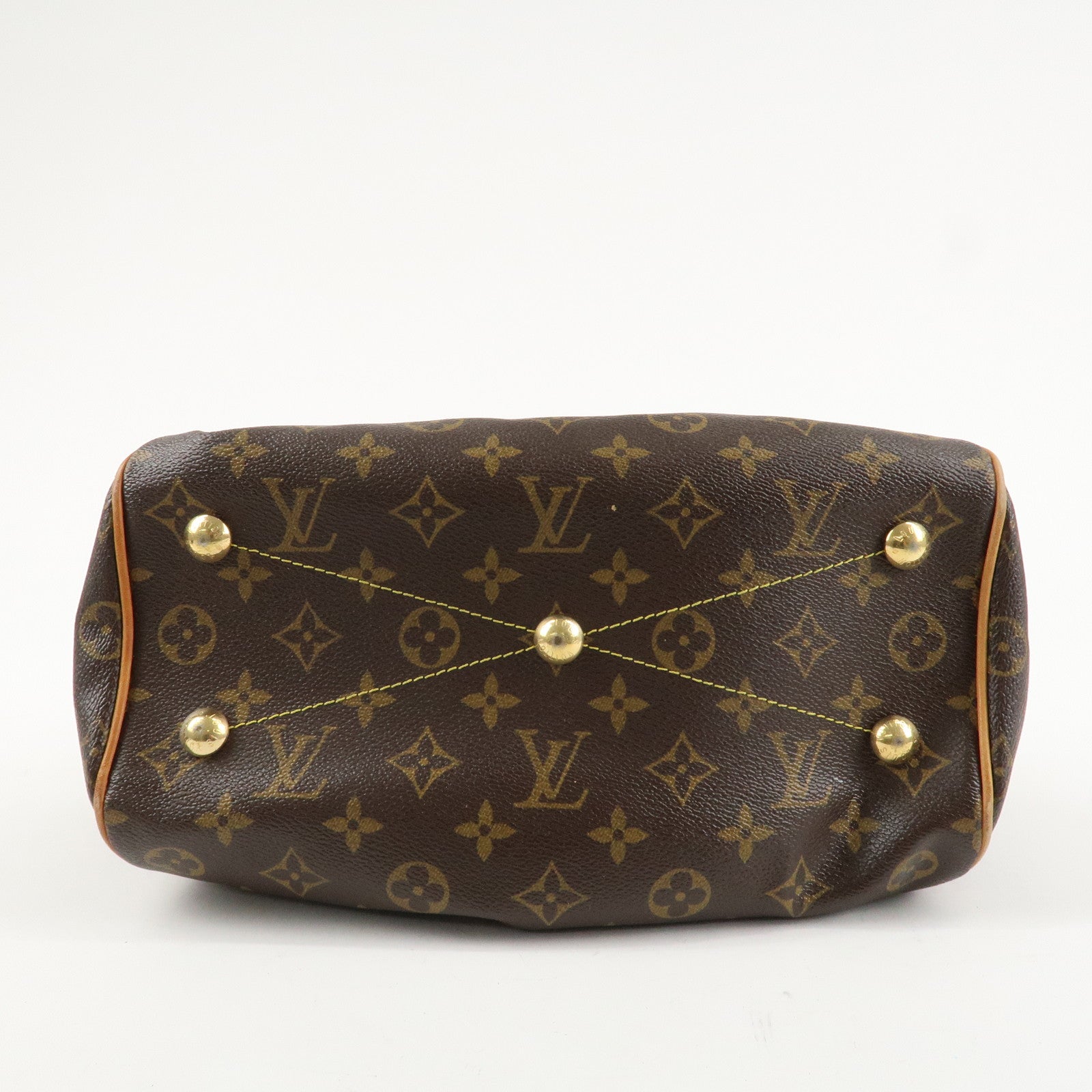 Louis Vuitton Monogram Canvas Tivoli PM Hand Bag Brown M40143 Used