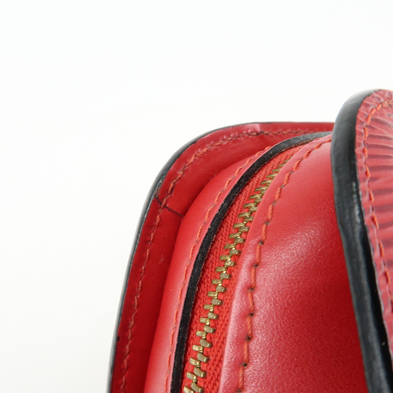 Louis Vuitton Epi Dauphine PM Leather Pouch Castillian Red M48447