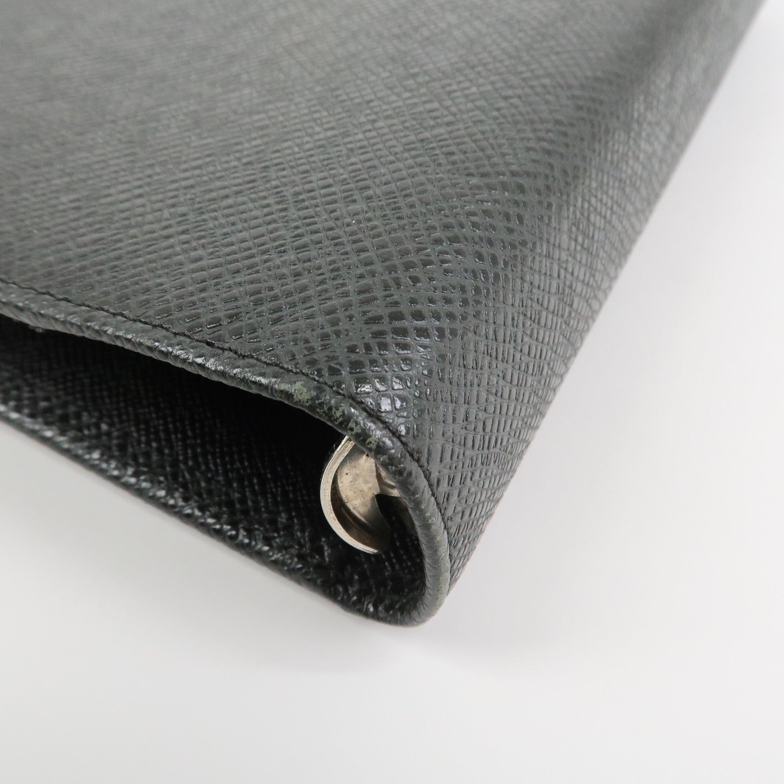 Louis Vuitton Taiga Leather Agenda MM Planner Cover Ardoise R20222