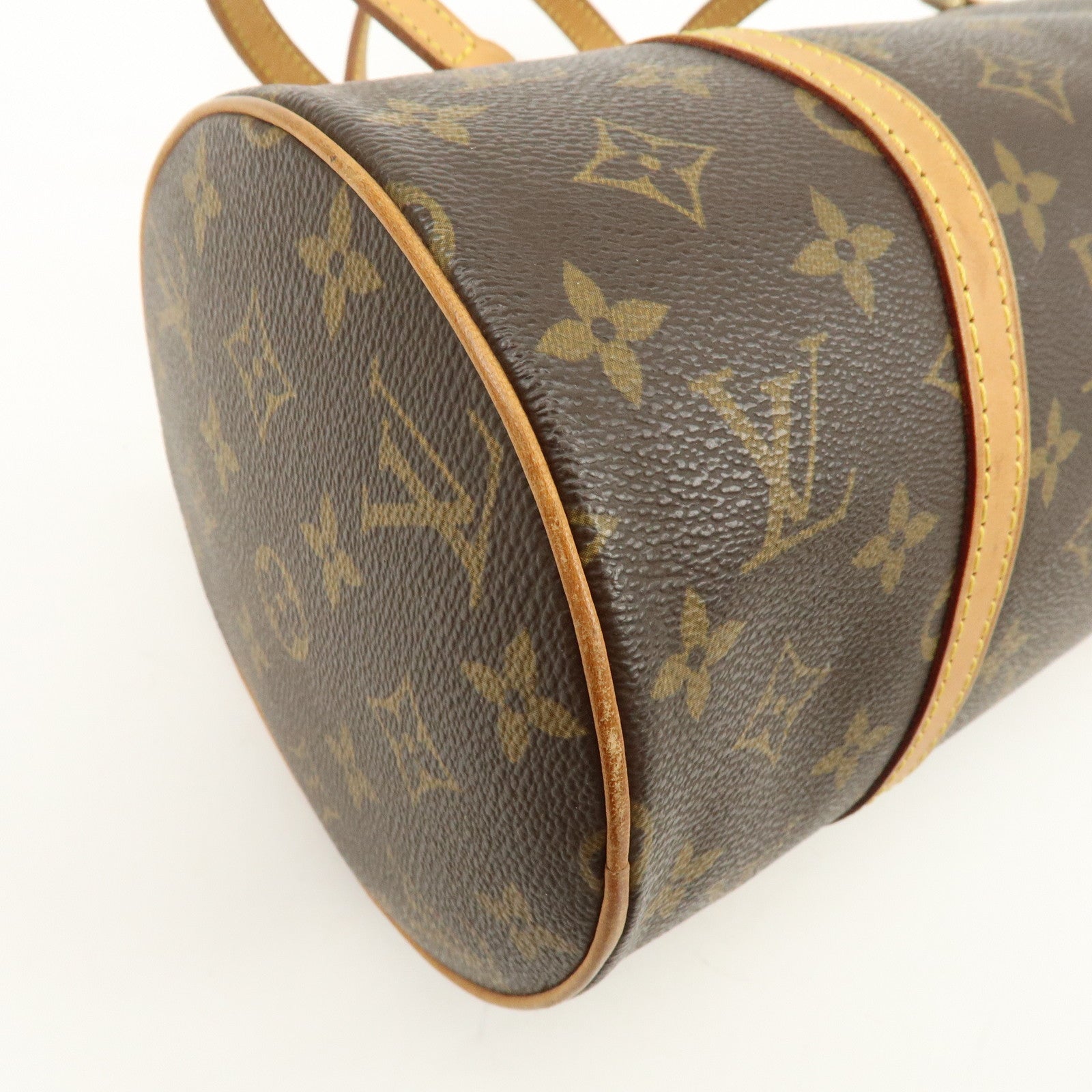 Louis Vuitton Monogram Papillon 30 Hand Bag Brown M51385