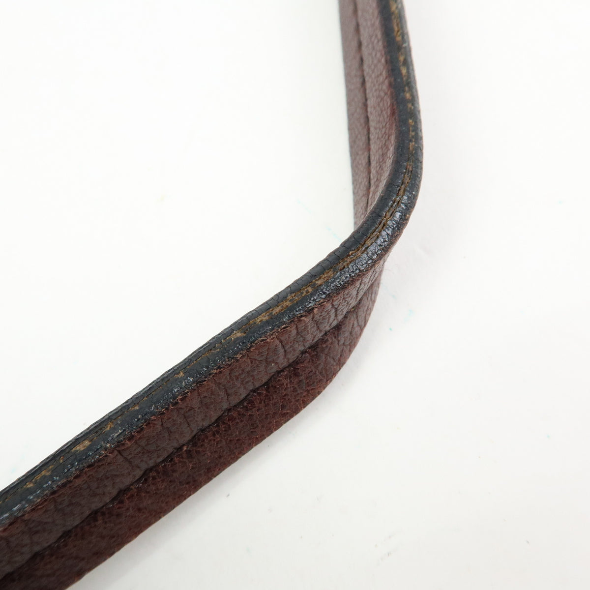 SAINT LAURENT PARIS YSL Naja Flower Suede Shoulder Bag Brown