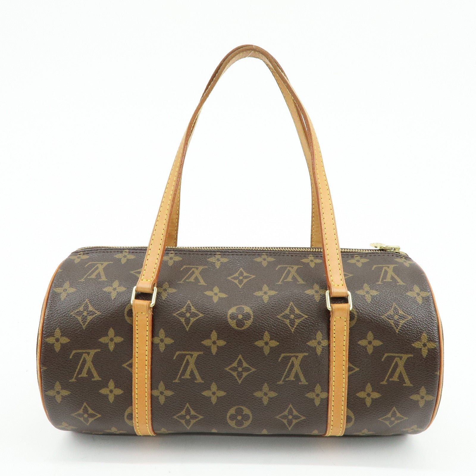 Louis Vuitton Monogram Papillon 30 Hand Bag Brown M51385