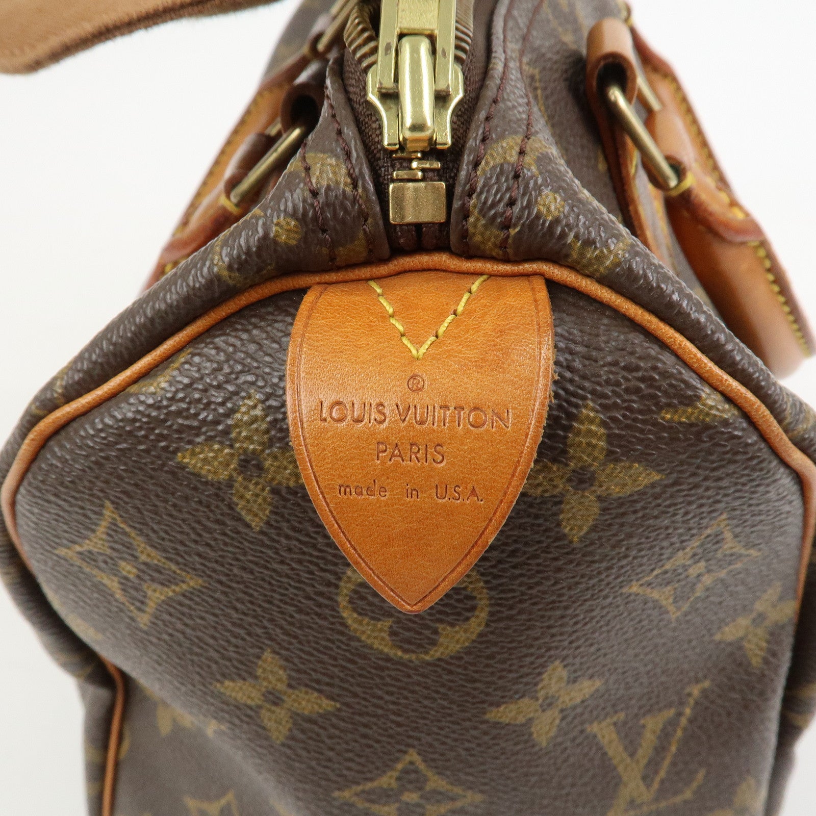 Louis Vuitton Monogram Speedy 25 Boston Bag Hand Bag Brown M41528