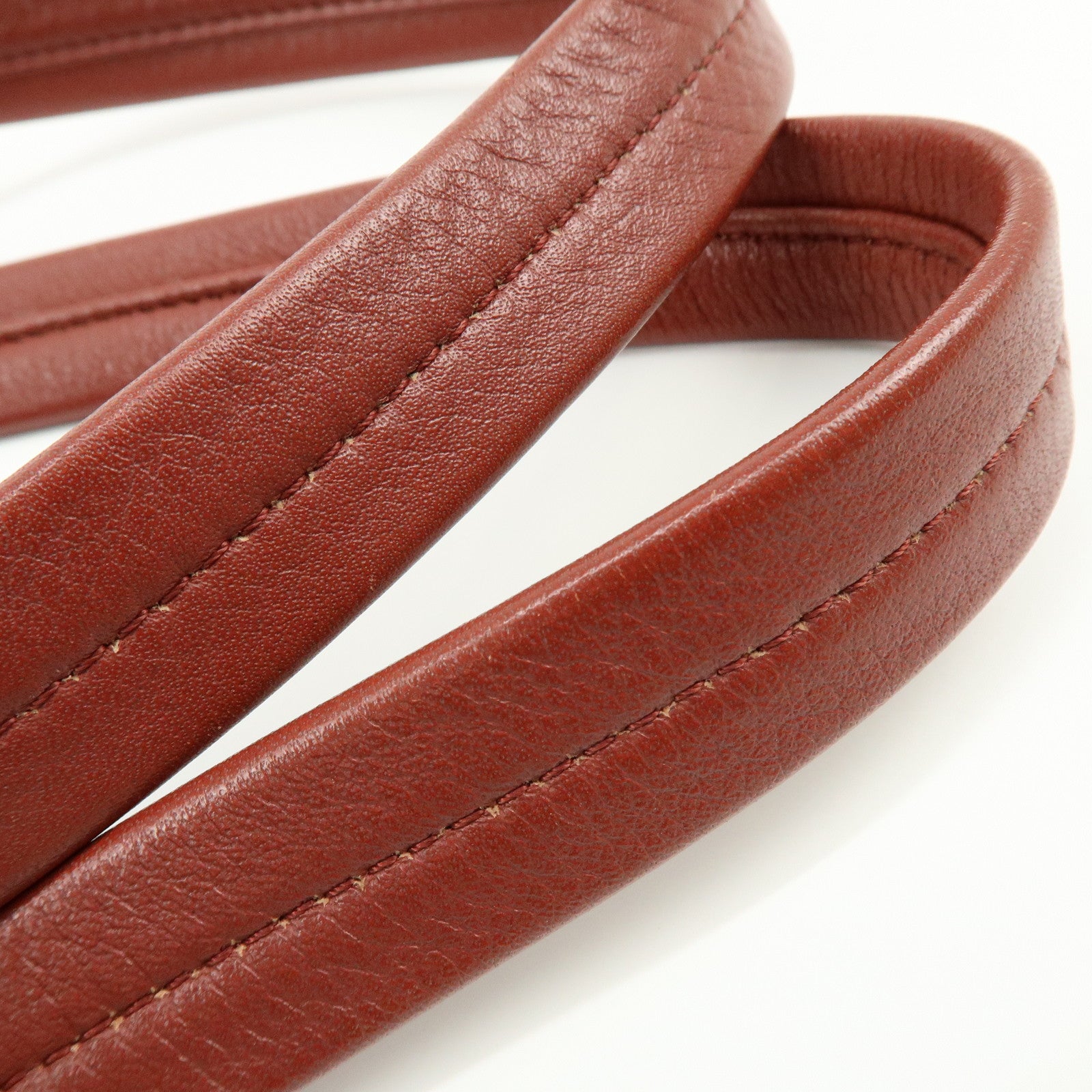 Chloe See by Chloe Leather Shoulder Bag Hand Bag Tassel Red