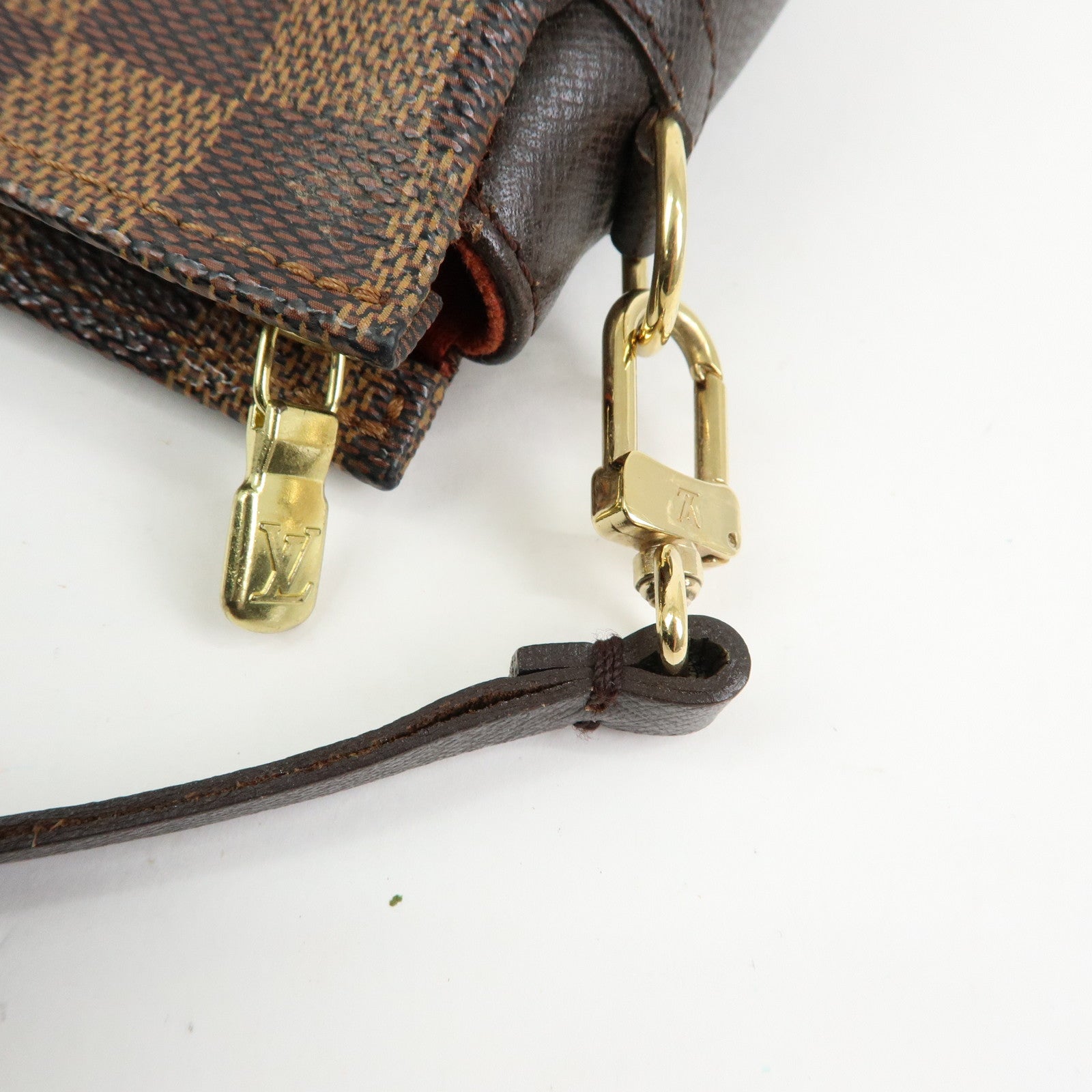 Louis Vuitton Damier Trousse Makeup Accessory Pouch Brown N51982