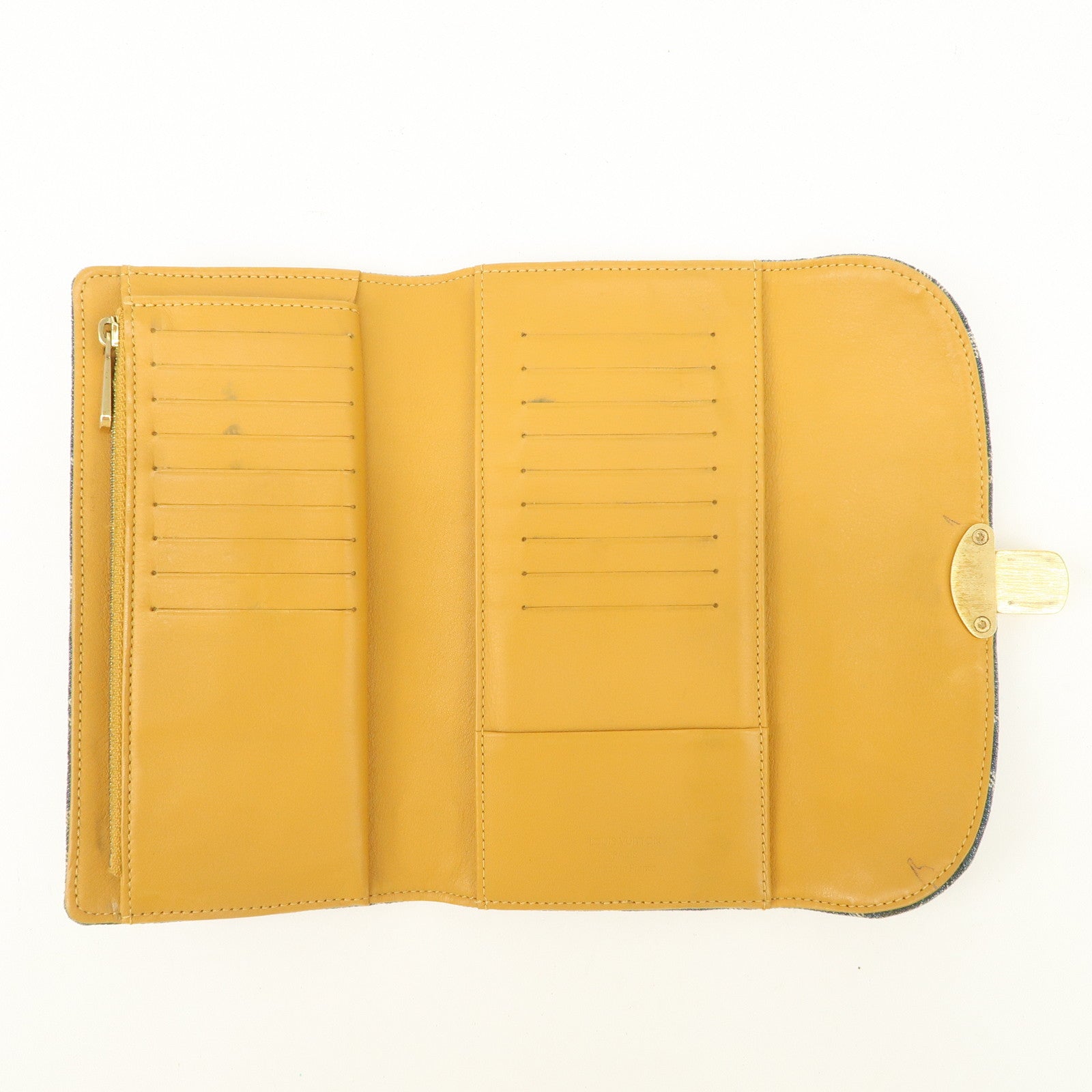 Louis Vuitton Monogram Denim Portefeuille Amelia Wallet Blue M95511 Used