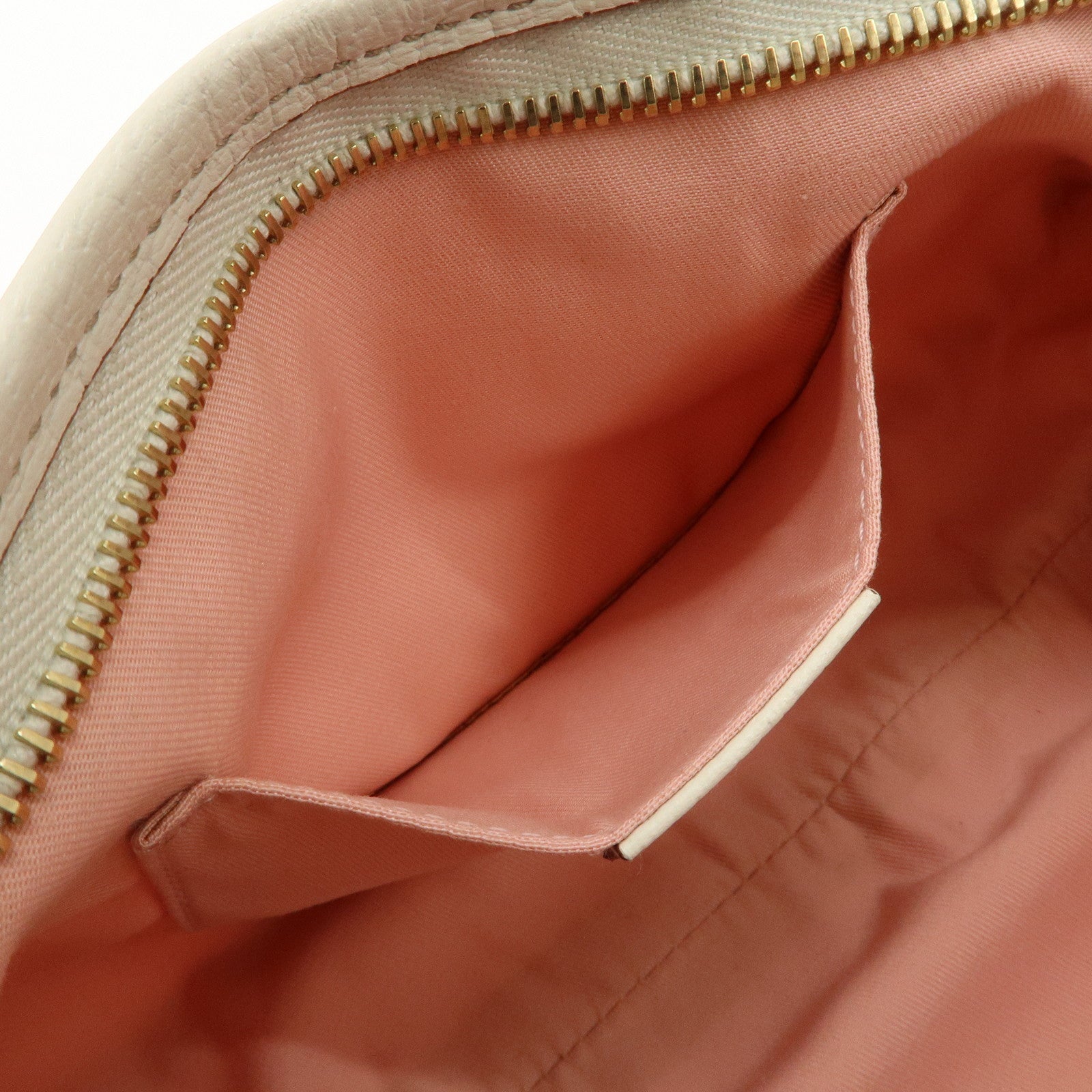 GUCCI Abbey GG Canvas Leather One Shoulder Bag Pink White 130939 Used