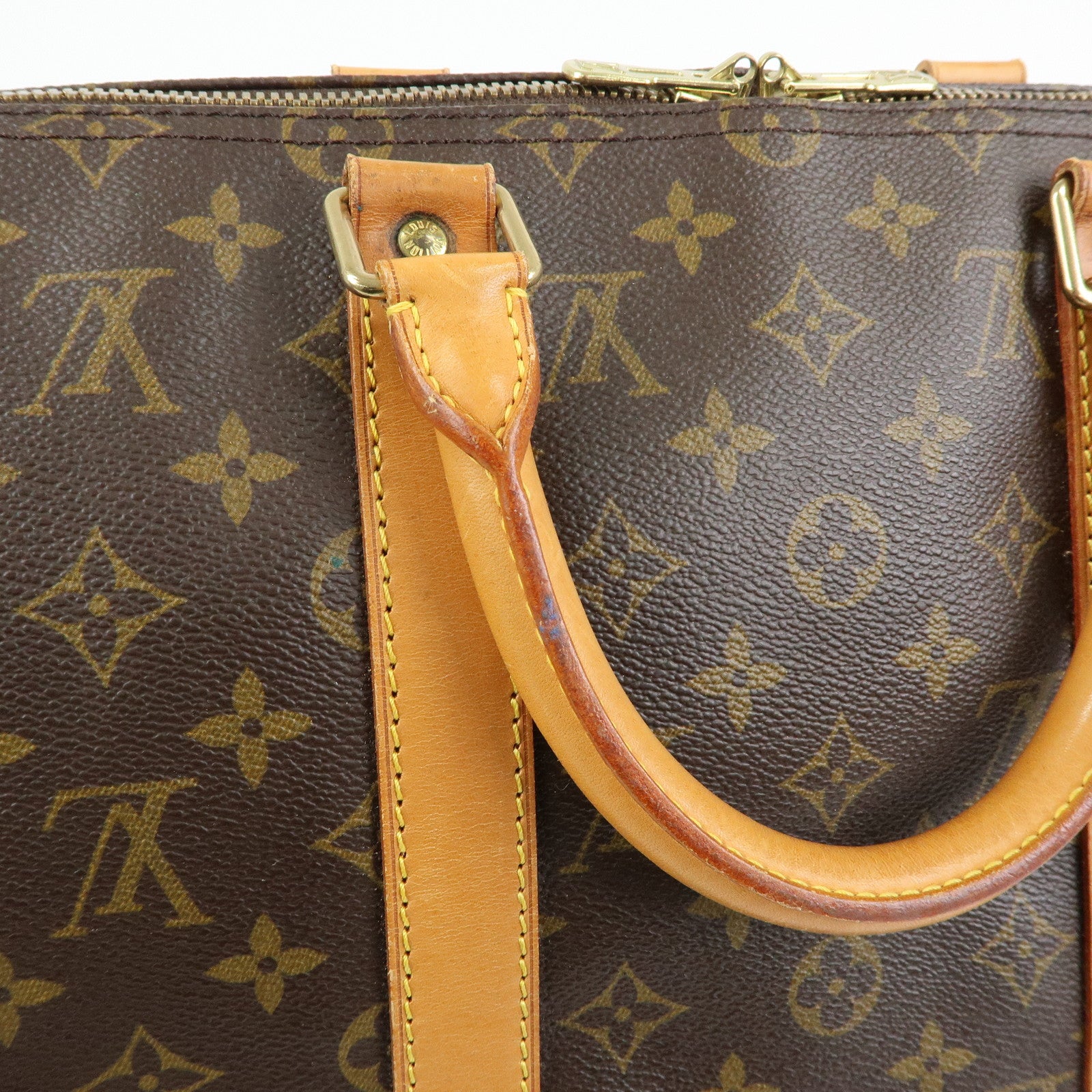 Louis Vuitton Monogram Keep All 50 Boston Bag Brown M41426