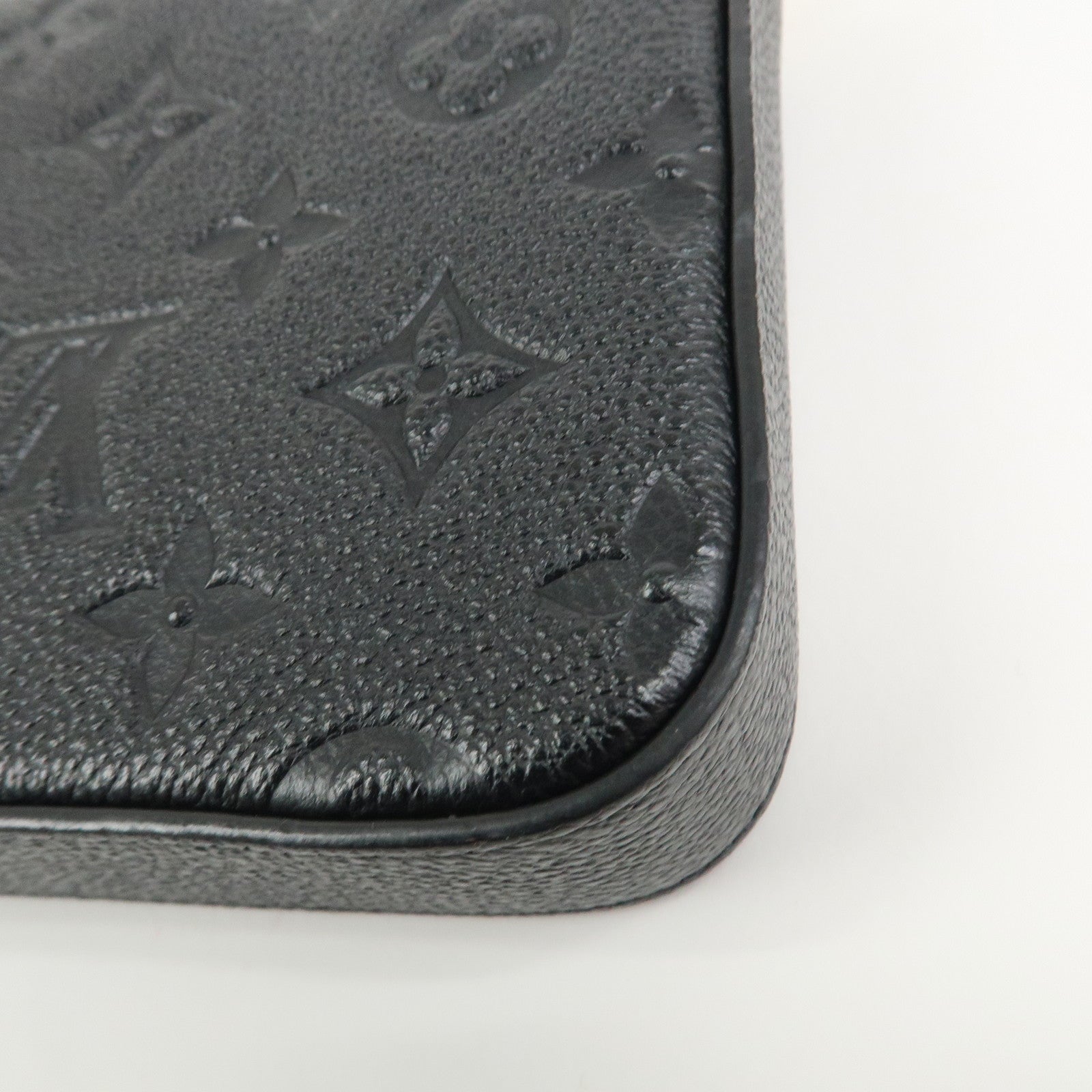 Louis Vuitton Monogram Empreinte Pochette Fテゥlicie Noir Black M82477