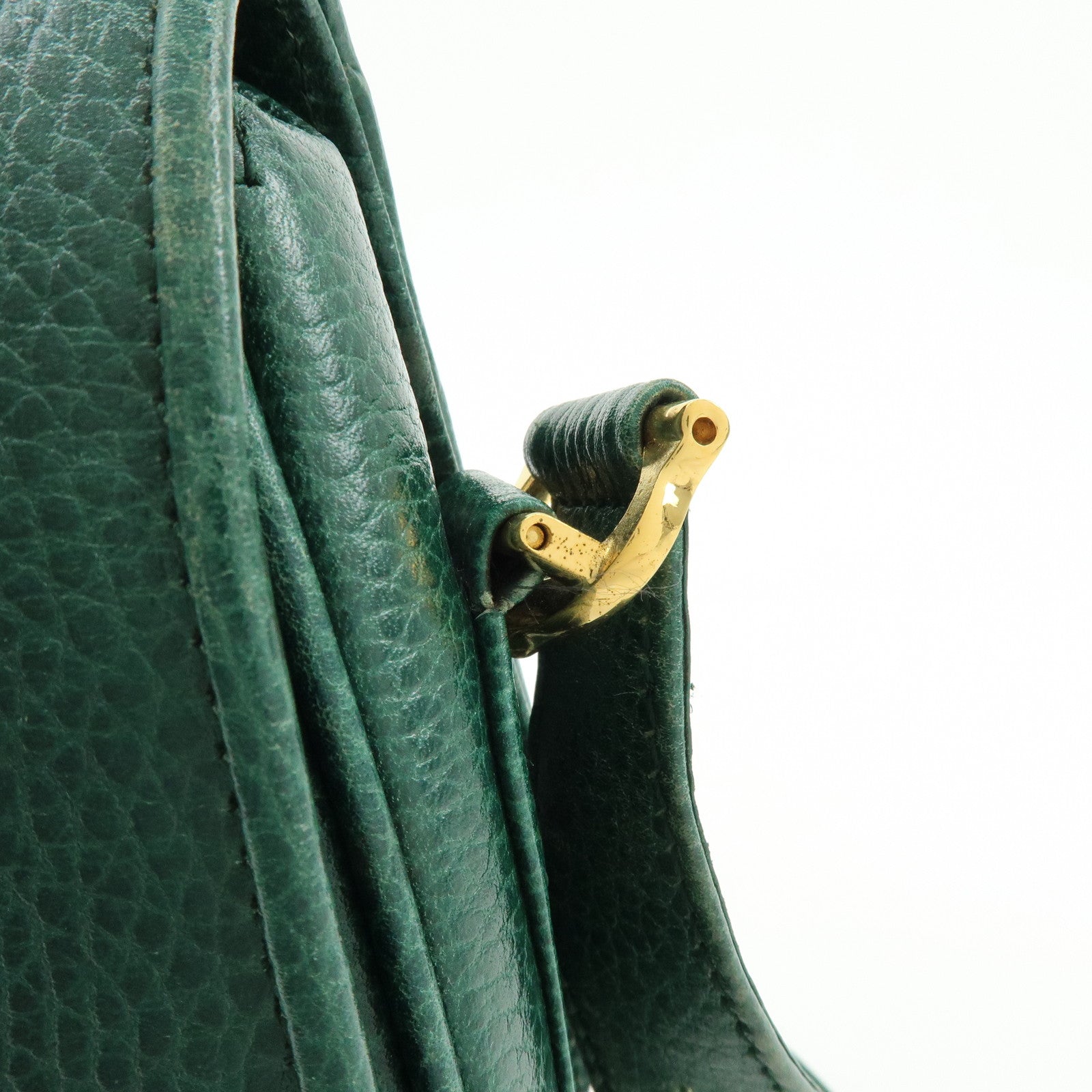 Cartier Must de Cartier Leather Flap Shoulder Bag Green