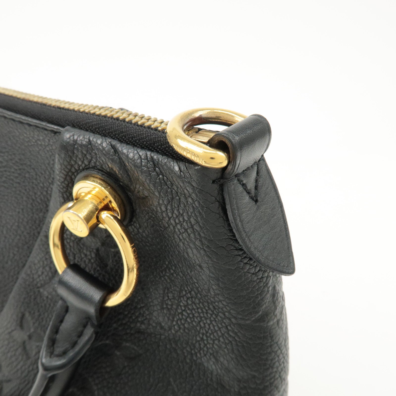 Louis Vuitton Monogram Empreinte Leather V Tote BB Noir M44937 Used